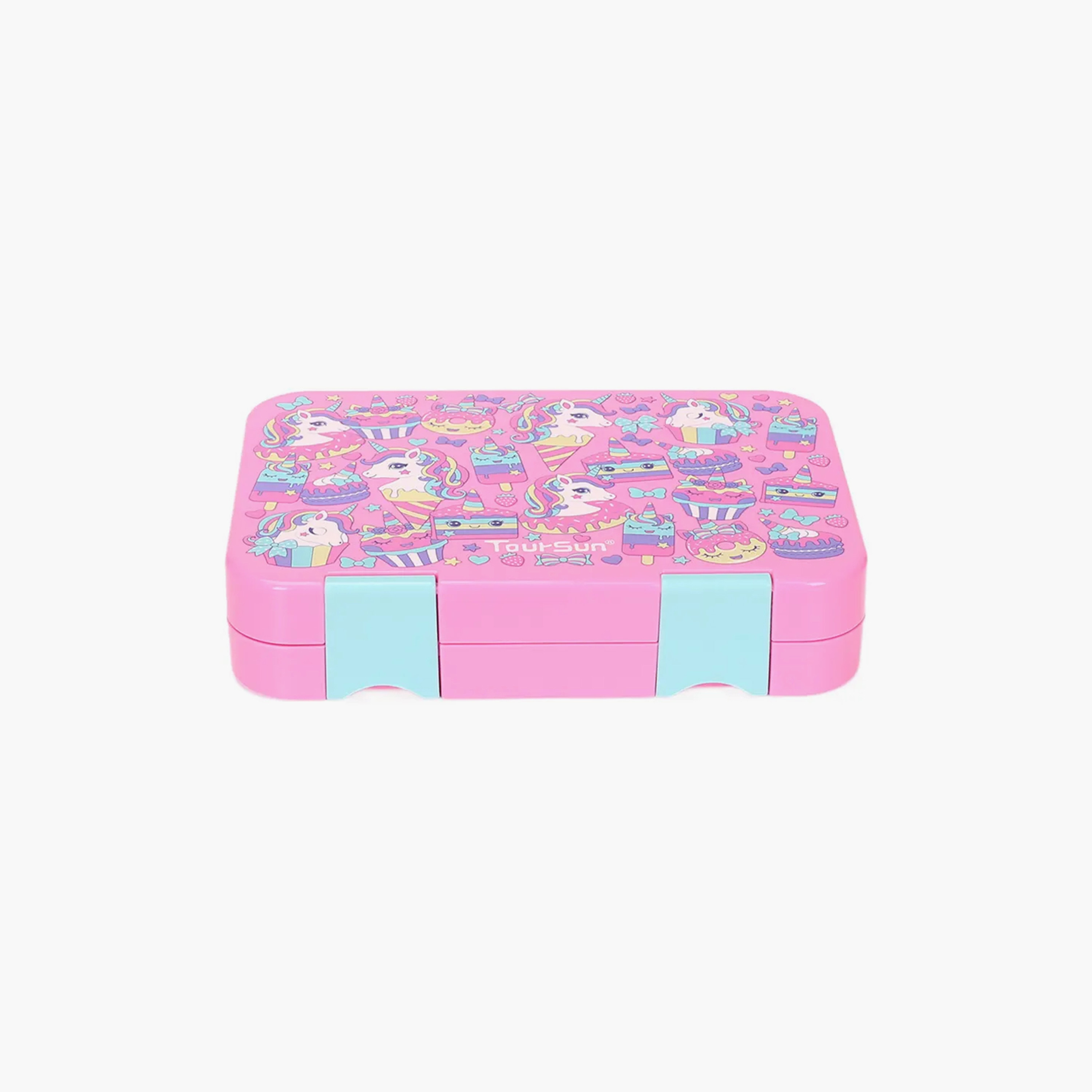 صندوق غداء بينتو قابل للتحويل 4 و6 من سناك أتاك - يونيكورن - وردي-school-lunchessentials-lunchboxes-image-4