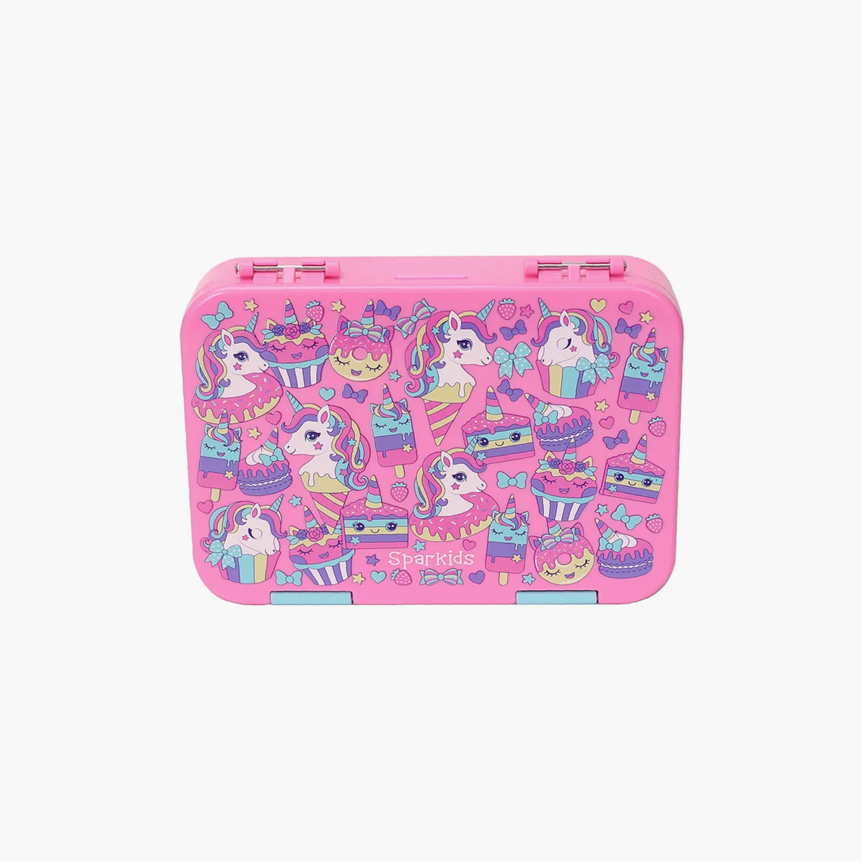Snack Attack 4 & 6 Convertible Bento Lunch Box - Unicorn - Pink-school-lunchessentials-lunchboxes-image-1