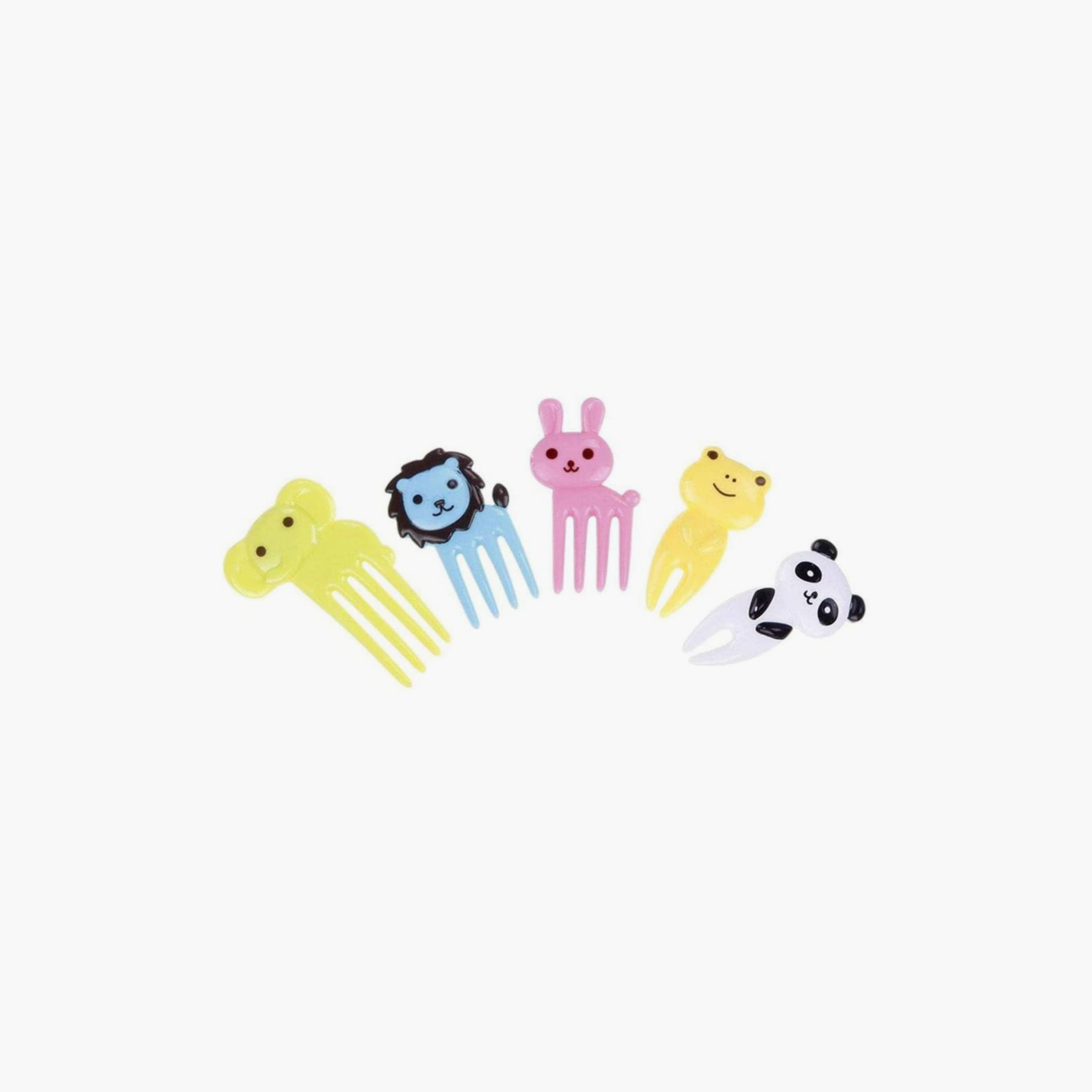 شوك الطعام الخالية مادة BPA 10 قطع من سناك أتاك - متعددة الألوان-school-lunchessentials-lunchboxes-image-3