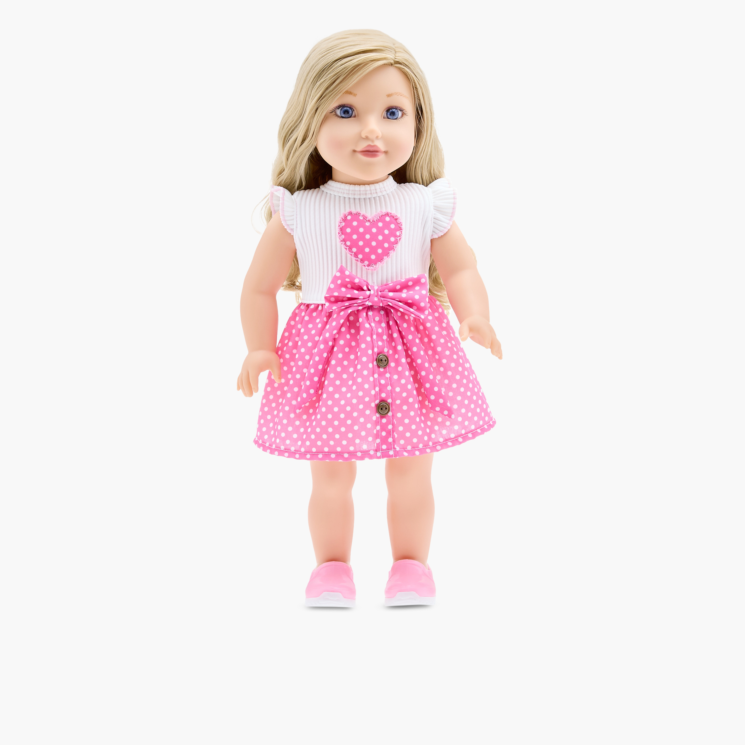 Lotus Doll in Polka Dot Dress - 45 cm-toys-dollsandplaysets-dolls-image-1