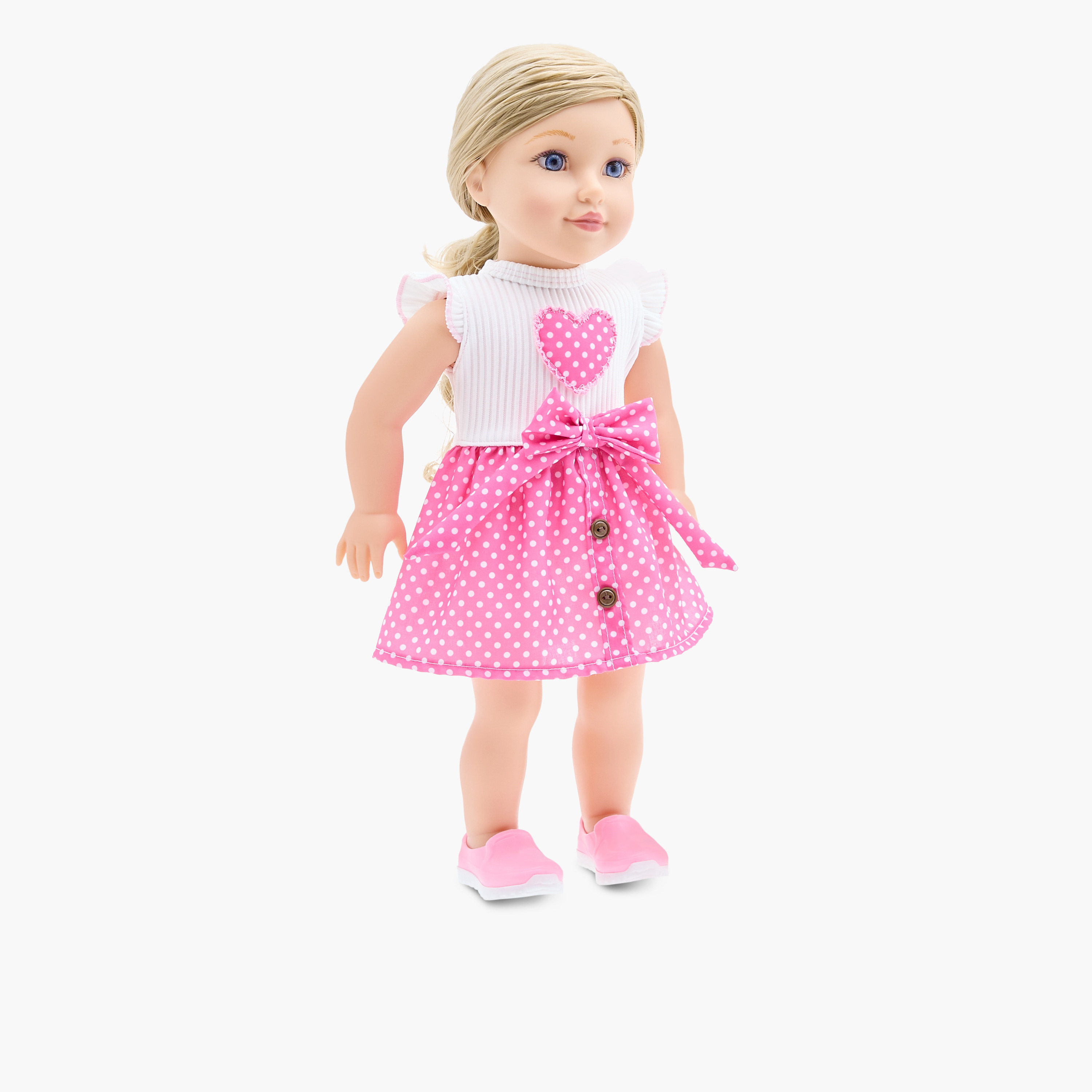 Lotus Doll in Polka Dot Dress - 45 cm-toys-dollsandplaysets-dolls-image-2