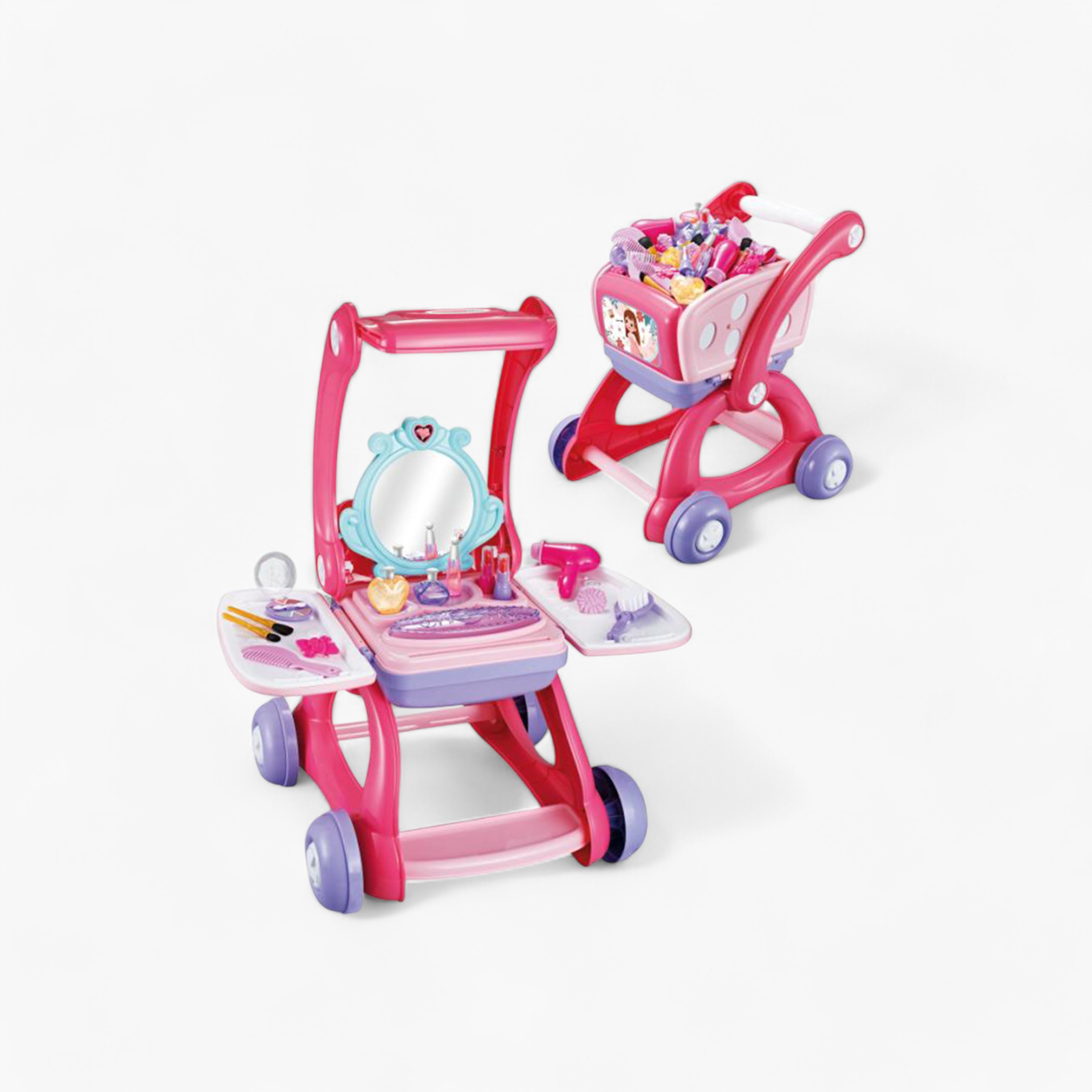 مجموعة لعب عربة قابلة للتحول فانيتي 2 في 1 من جونيورز-toys-roleplay-makeupandcosmeticsets-image-1