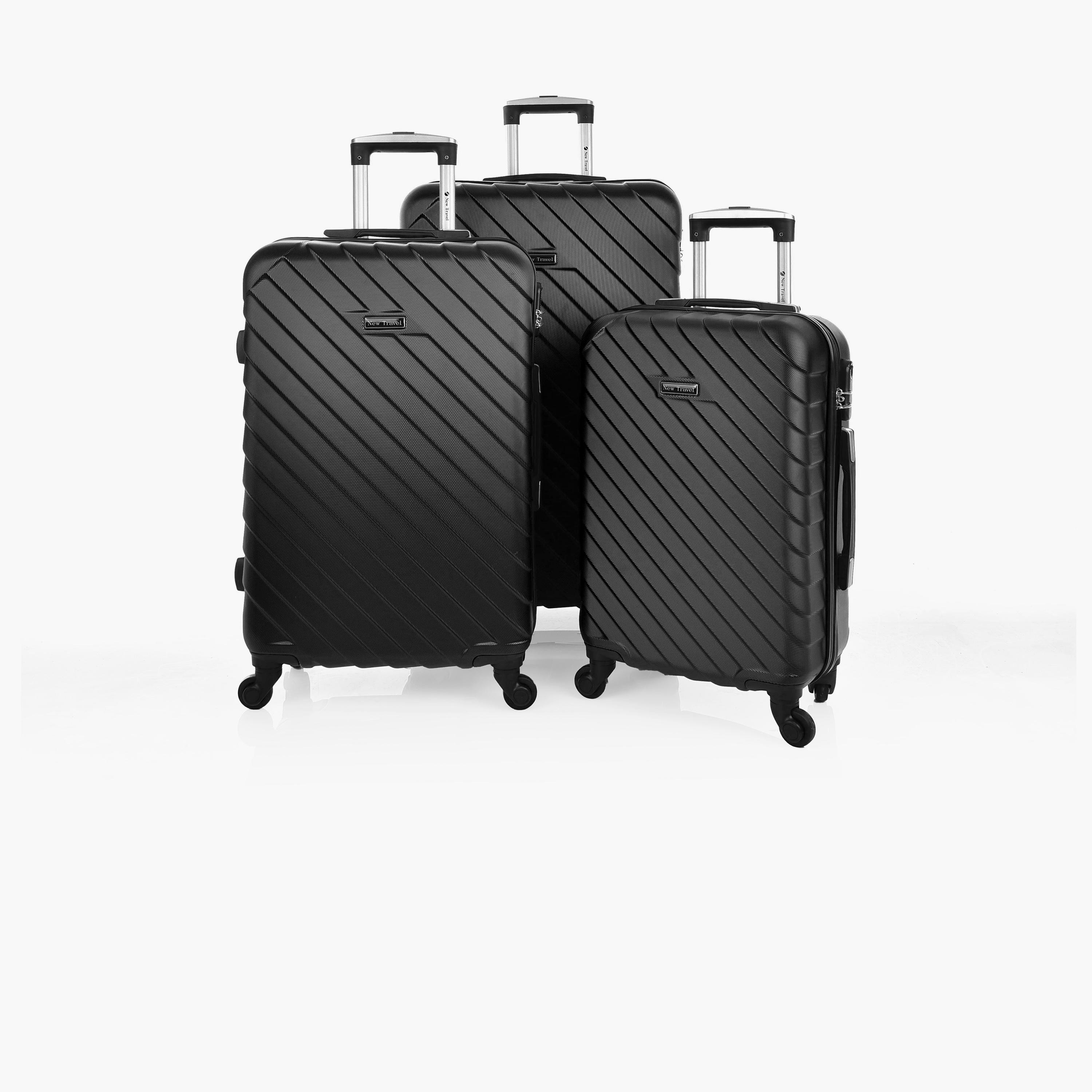 نيو ترافيل- طقم شنط سفر 3 شنط ABS بأربع عجلات دوارة مع قفل مركب | 0149/3p-travel-luggagesandbags-luggage-image-25