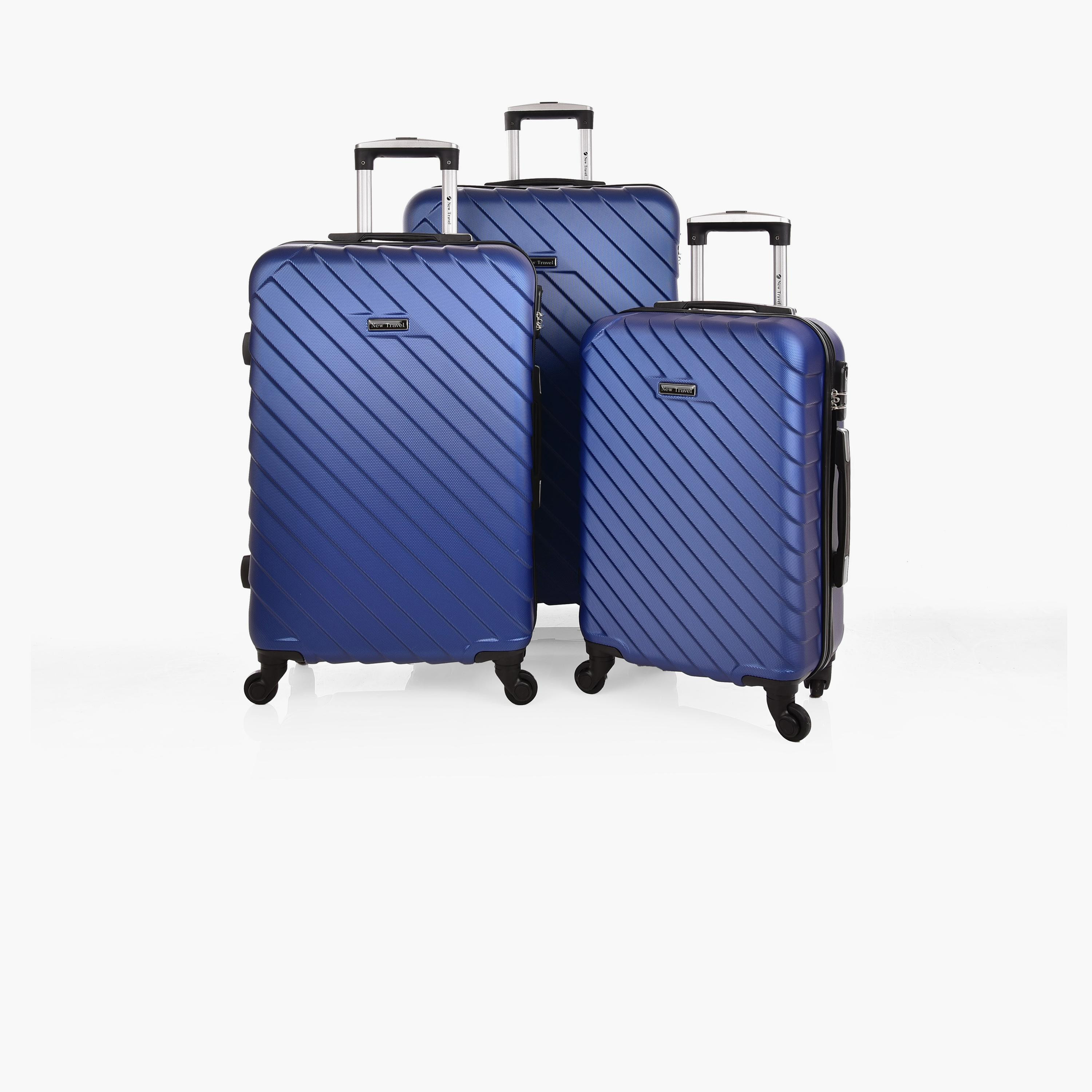 نيو ترافيل- طقم شنط سفر 3 شنط ABS بأربع عجلات دوارة مع قفل مركب | 0149/3p-travel-luggagesandbags-luggage-image-37