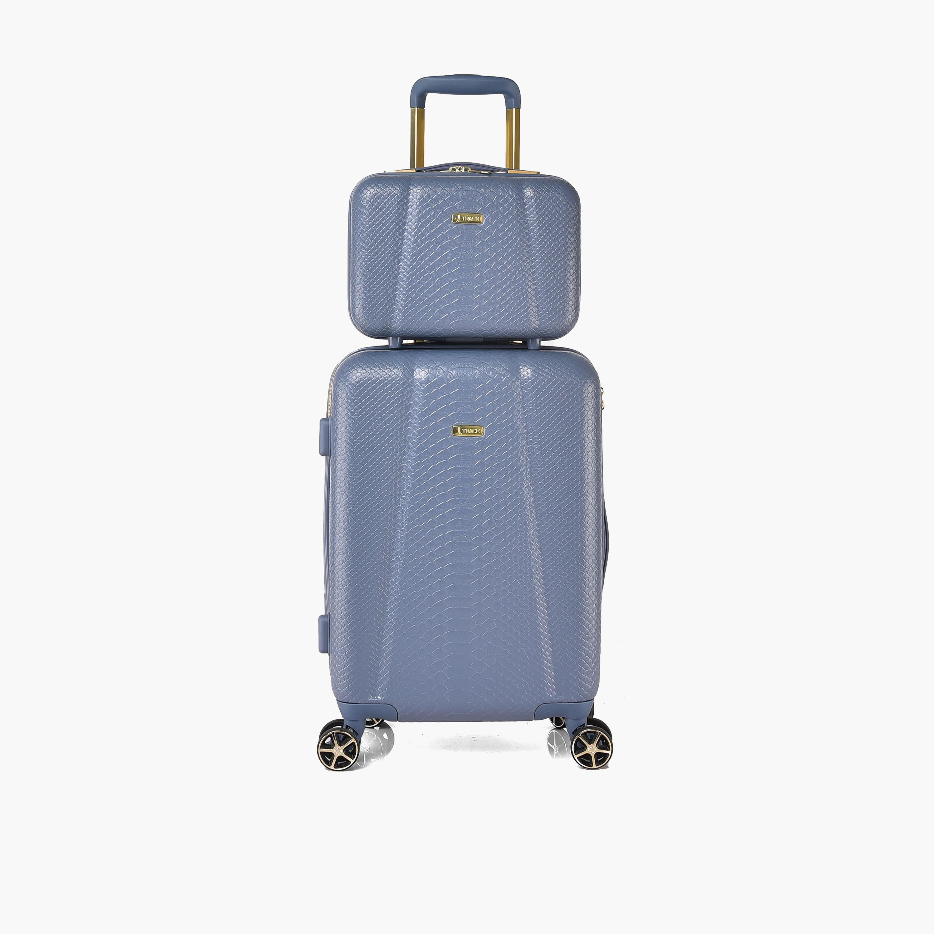 Track Set of 4 ABS Hardcase 4-Wheeler Spinner Trolley Bag with Combination Lock | 2412/4P-travel-luggagesandbags-luggage-image-2