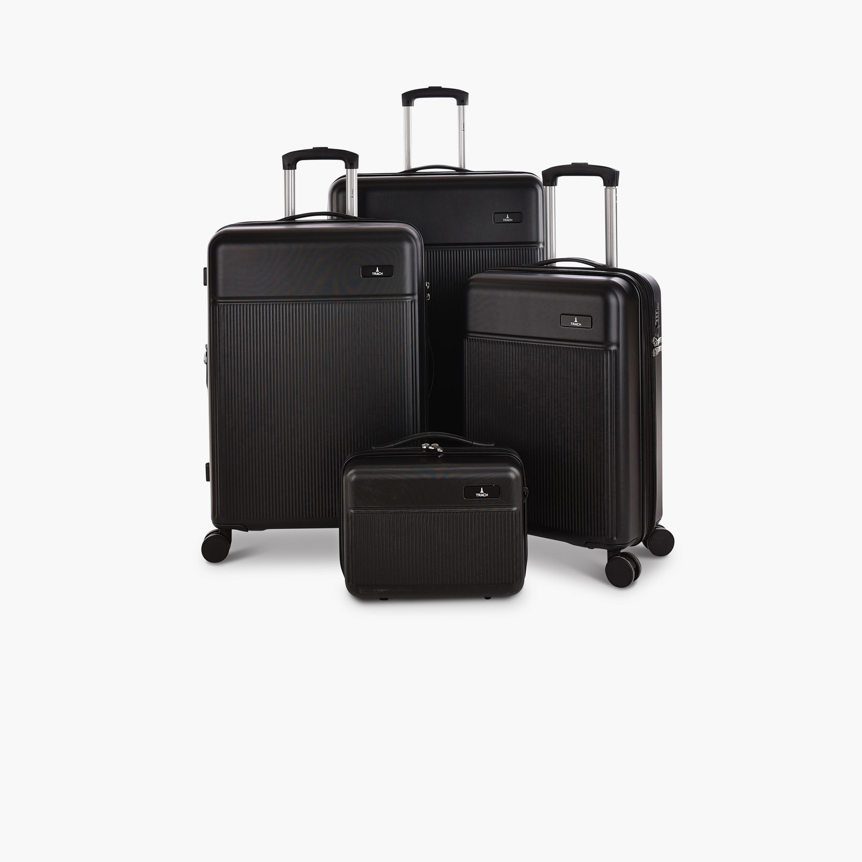 Track Set of 4 ABS Hardcase 4-Wheeler Spinner Trolley Bag with Combination Lock | 800/4P-travel-luggagesandbags-luggage-image-1