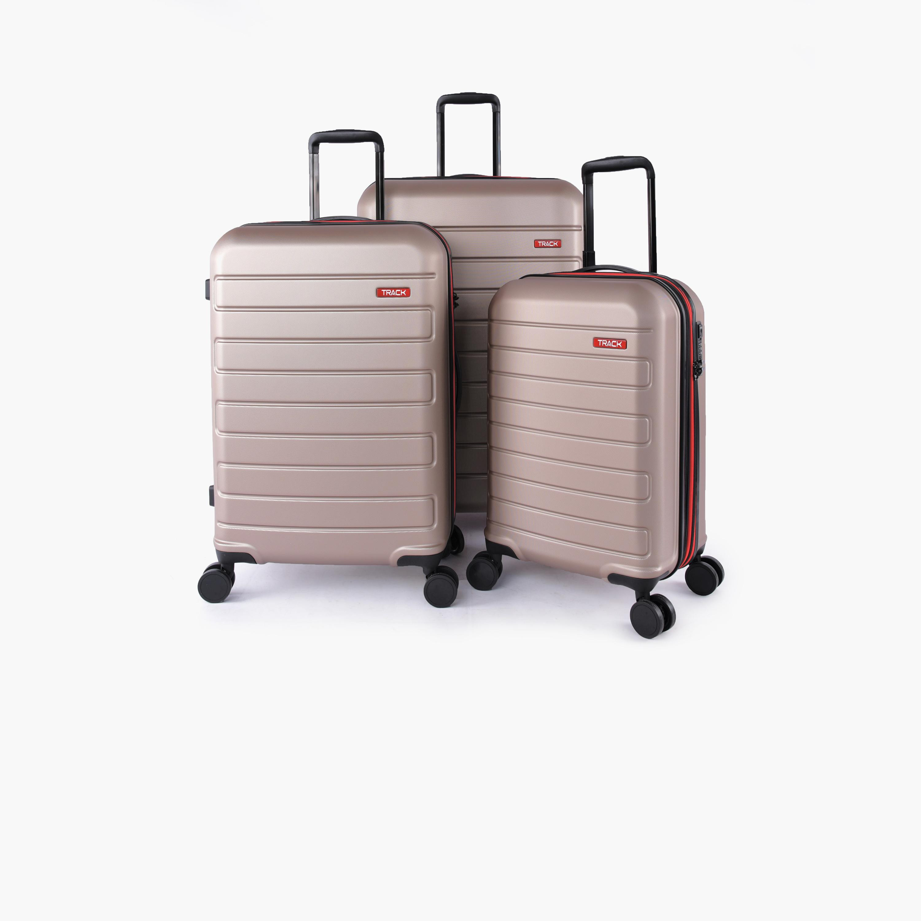 Track Set of 3 ABS Hardcase 4-Wheeler Spinner Trolley Bag with TSA Lock | A9061/3P-travel-luggagesandbags-luggage-image-1