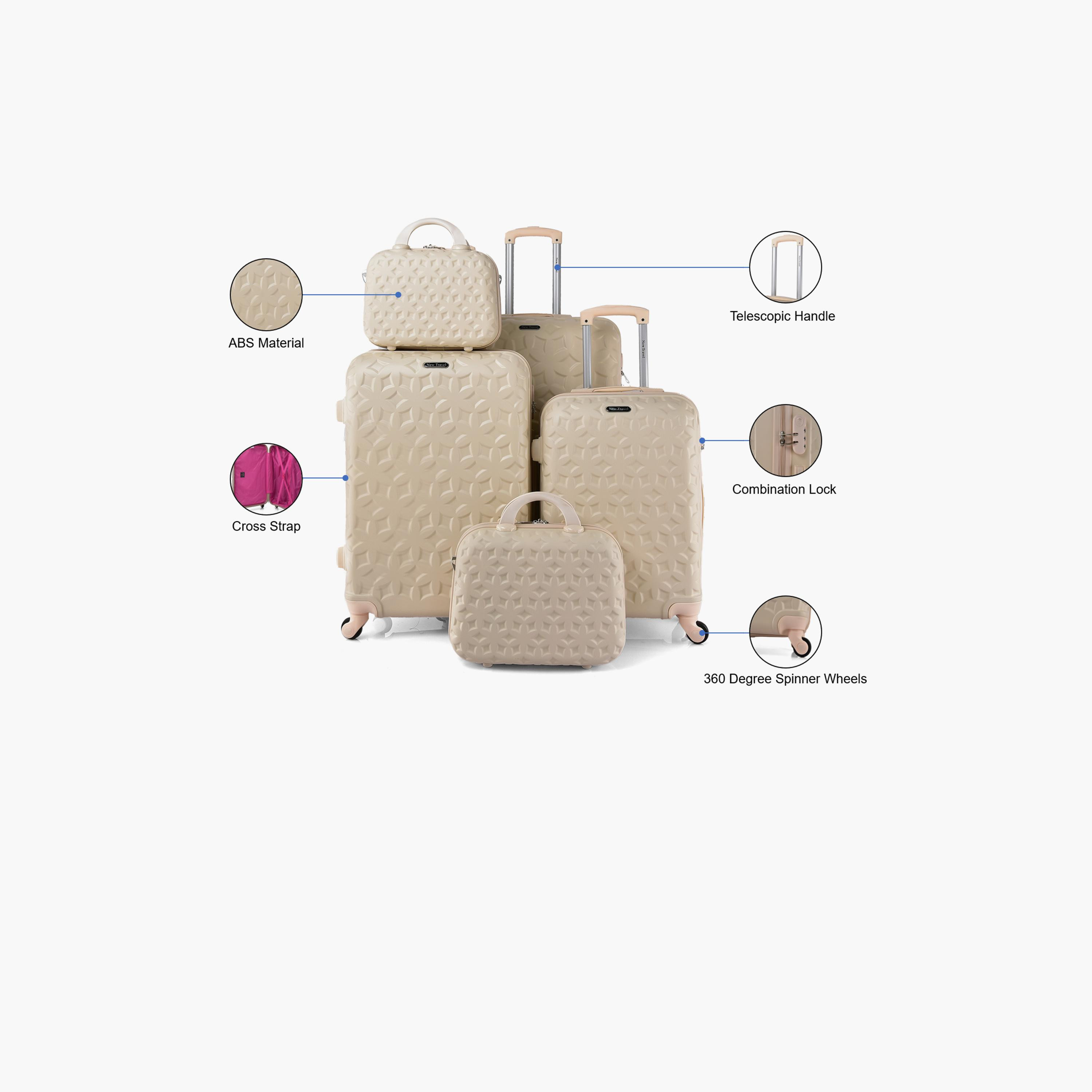 نيو ترافيل- طقم شنط سفر 5 شنط ABS بأربع عجلات دوارة مع قفل مجمع | CS006/5P-travel-luggagesandbags-luggage-image-5