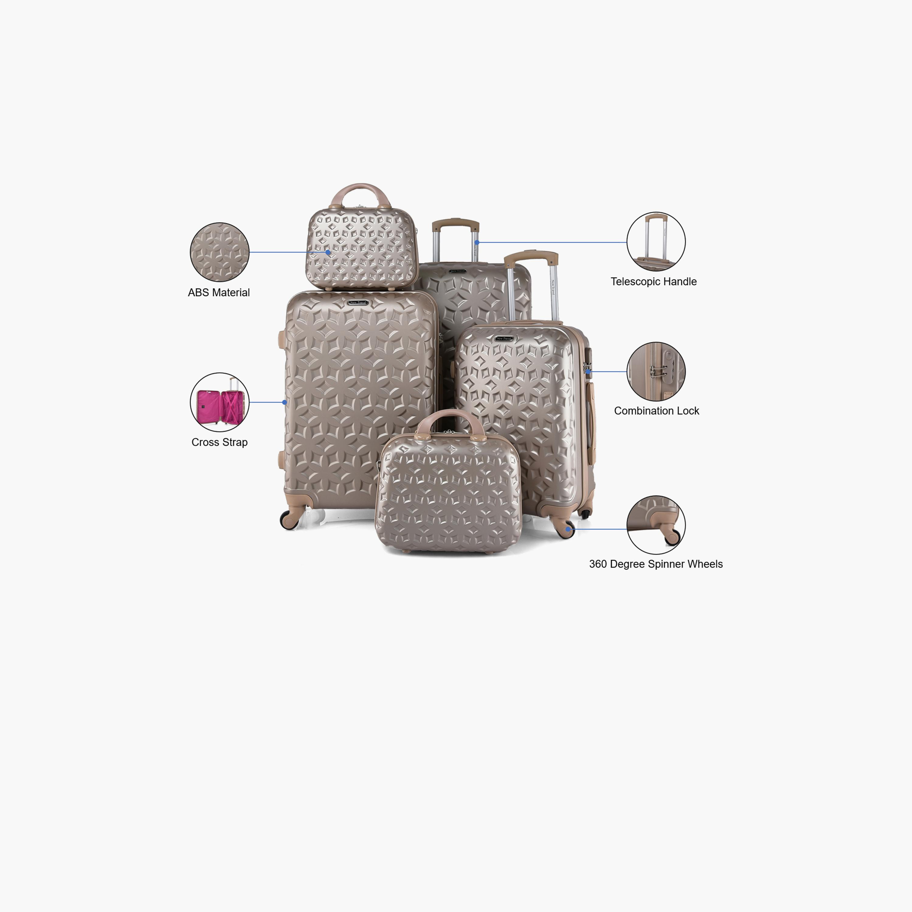 نيو ترافيل- طقم شنط سفر 5 شنط ABS بأربع عجلات دوارة مع قفل مجمع | CS006/5P-travel-luggagesandbags-luggage-image-17