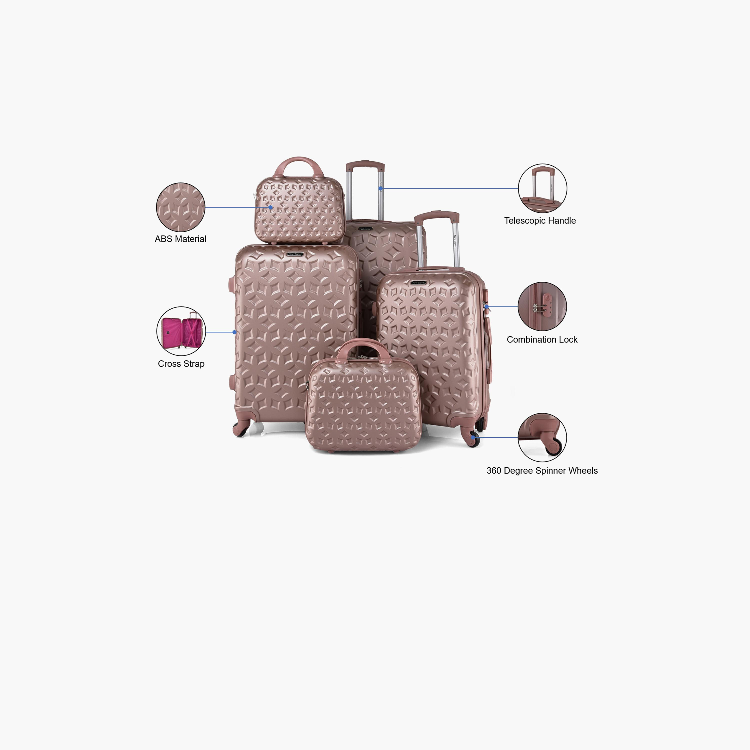 نيو ترافيل- طقم شنط سفر 5 شنط ABS بأربع عجلات دوارة مع قفل مجمع | CS006/5P-travel-luggagesandbags-luggage-image-29