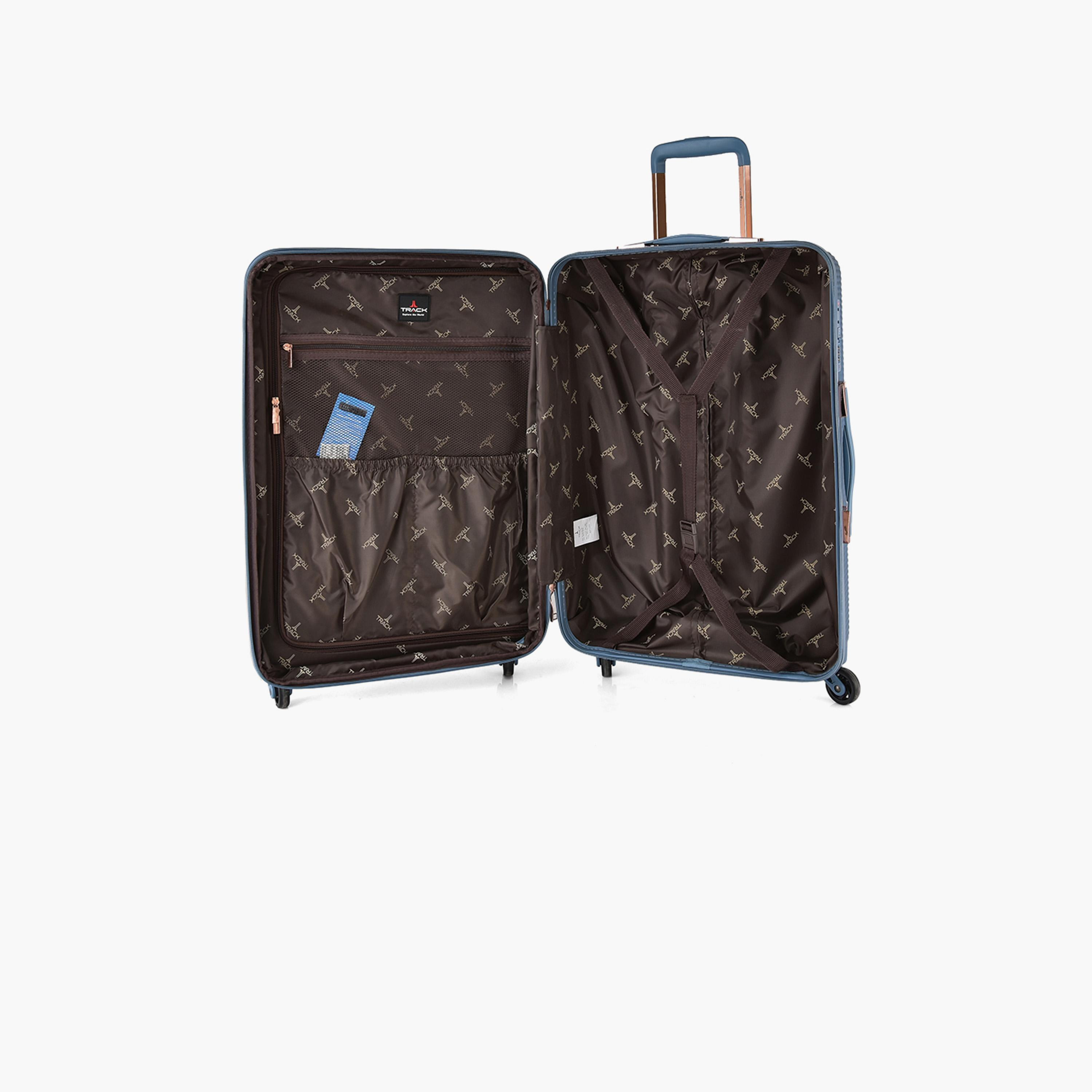 Track Set of 3 ABS Hardcase 4-Wheeler Spinner Trolley Bag with Combination Lock | HK204/3P-travel-luggagesandbags-luggage-image-8