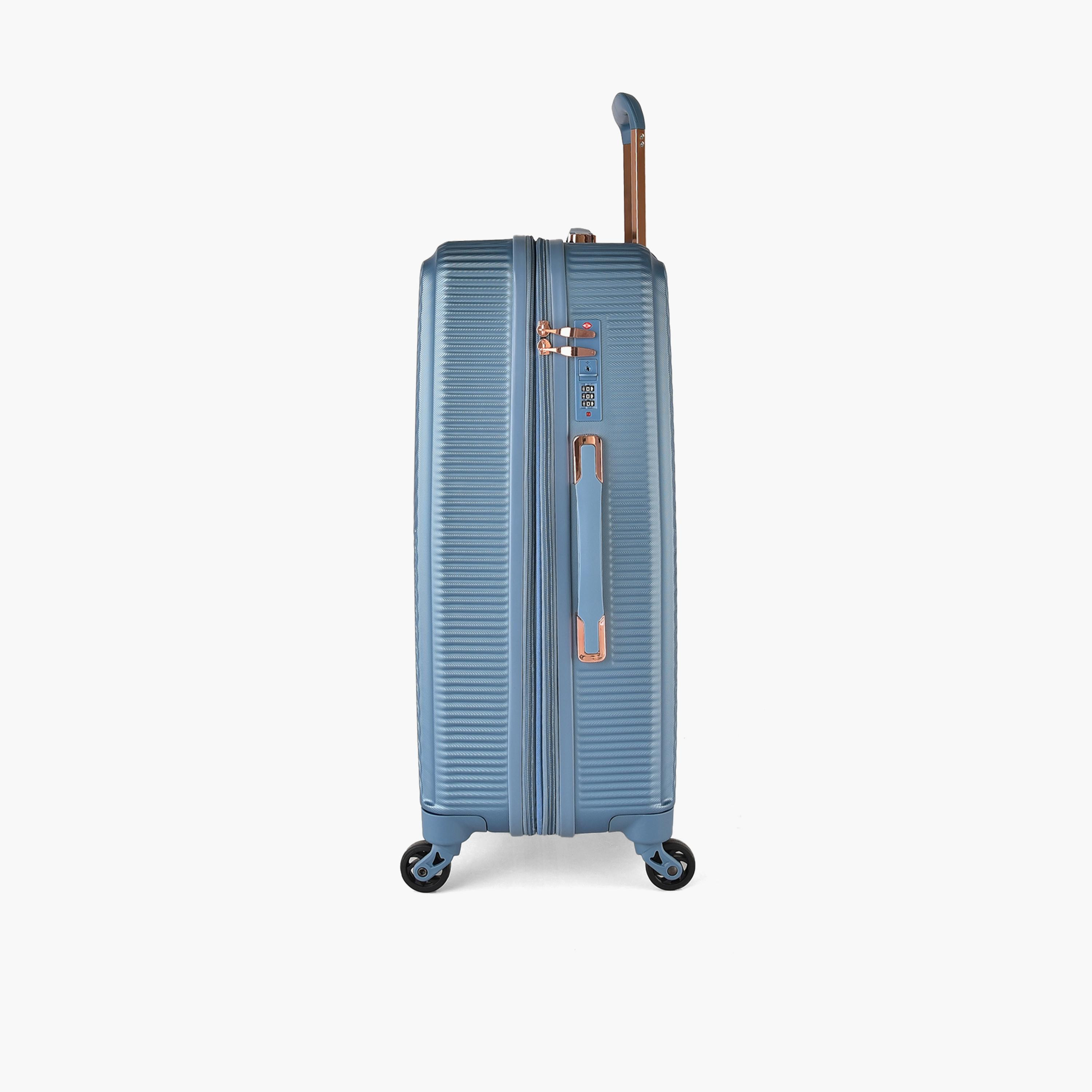 Track Set of 3 ABS Hardcase 4-Wheeler Spinner Trolley Bag with Combination Lock | HK204/3P-travel-luggagesandbags-luggage-image-9