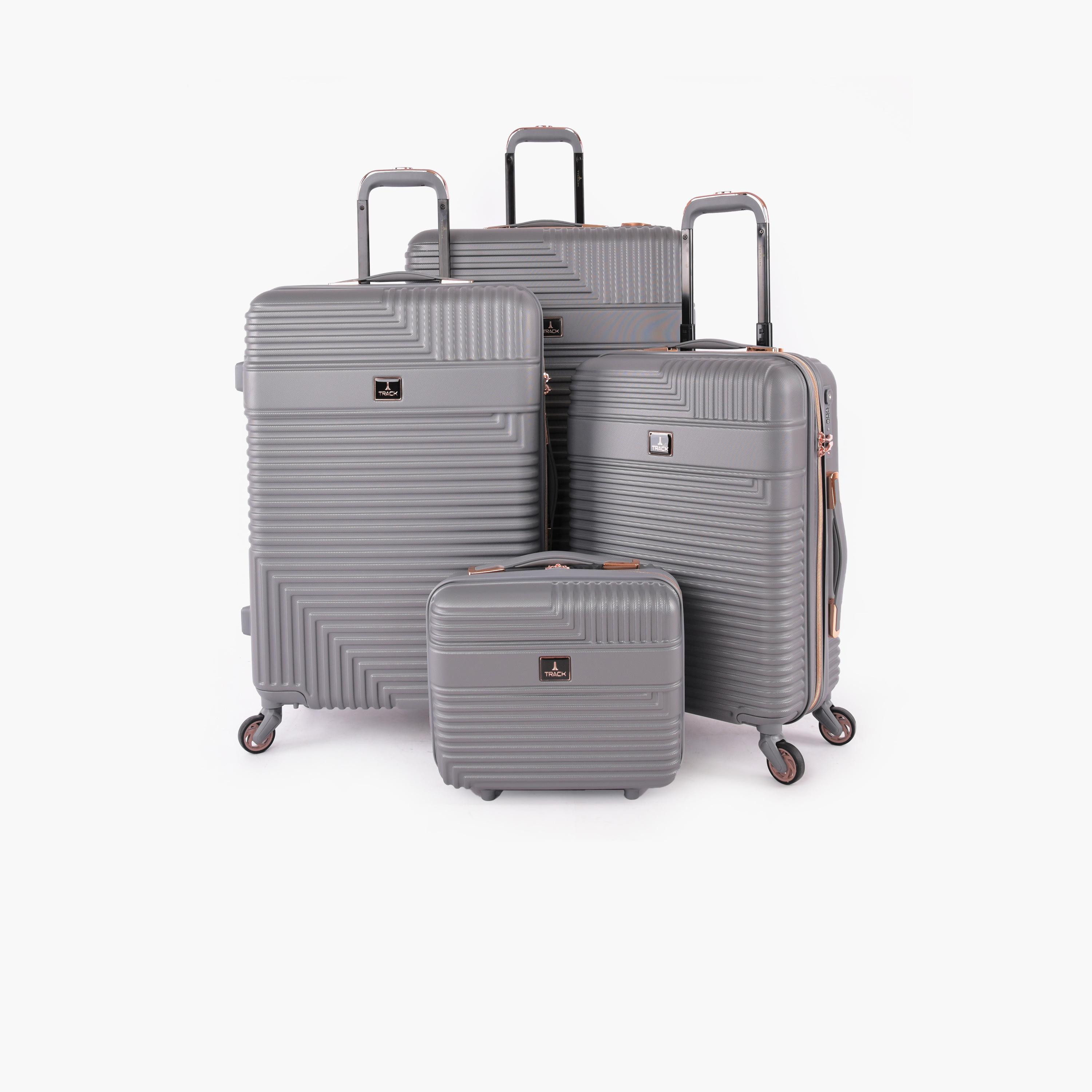 Track Set of 4 ABS Hardcase 4-Wheeler Spinner Trolley Bag with TSA Lock | HK222/4P-travel-luggagesandbags-luggage-image-1