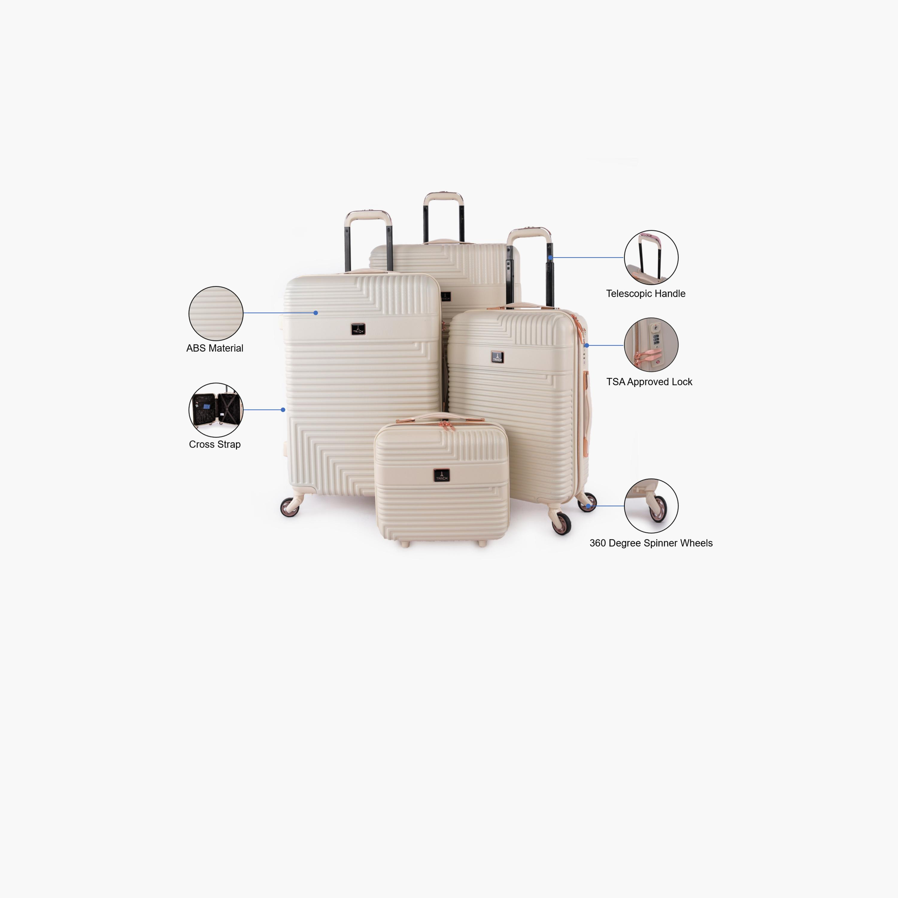 Track Set of 4 ABS Hardcase 4-Wheeler Spinner Trolley Bag with TSA Lock | HK222/4P-travel-luggagesandbags-luggage-image-17