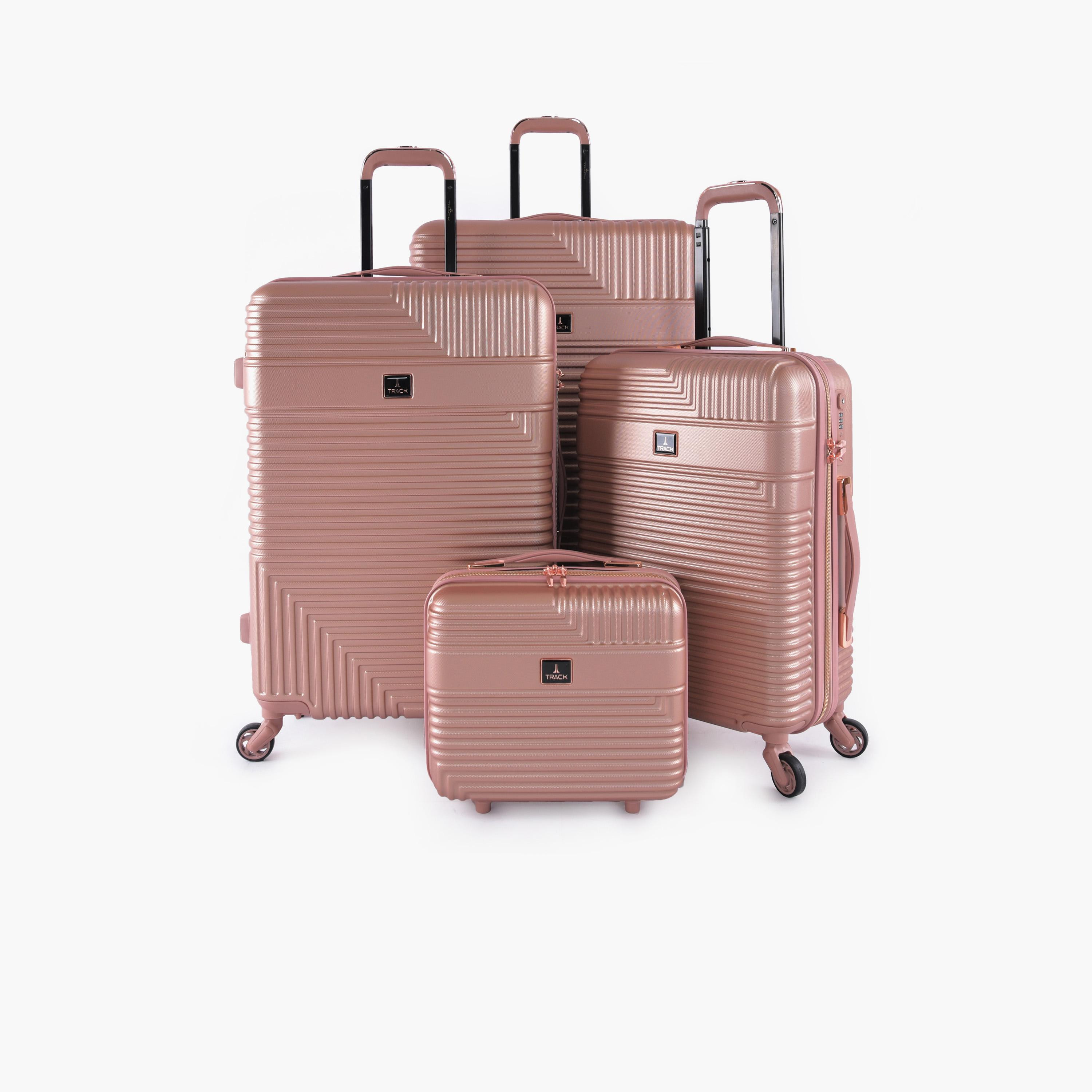 Track Set of 4 ABS Hardcase 4-Wheeler Spinner Trolley Bag with TSA Lock | HK222/4P-travel-luggagesandbags-luggage-image-1