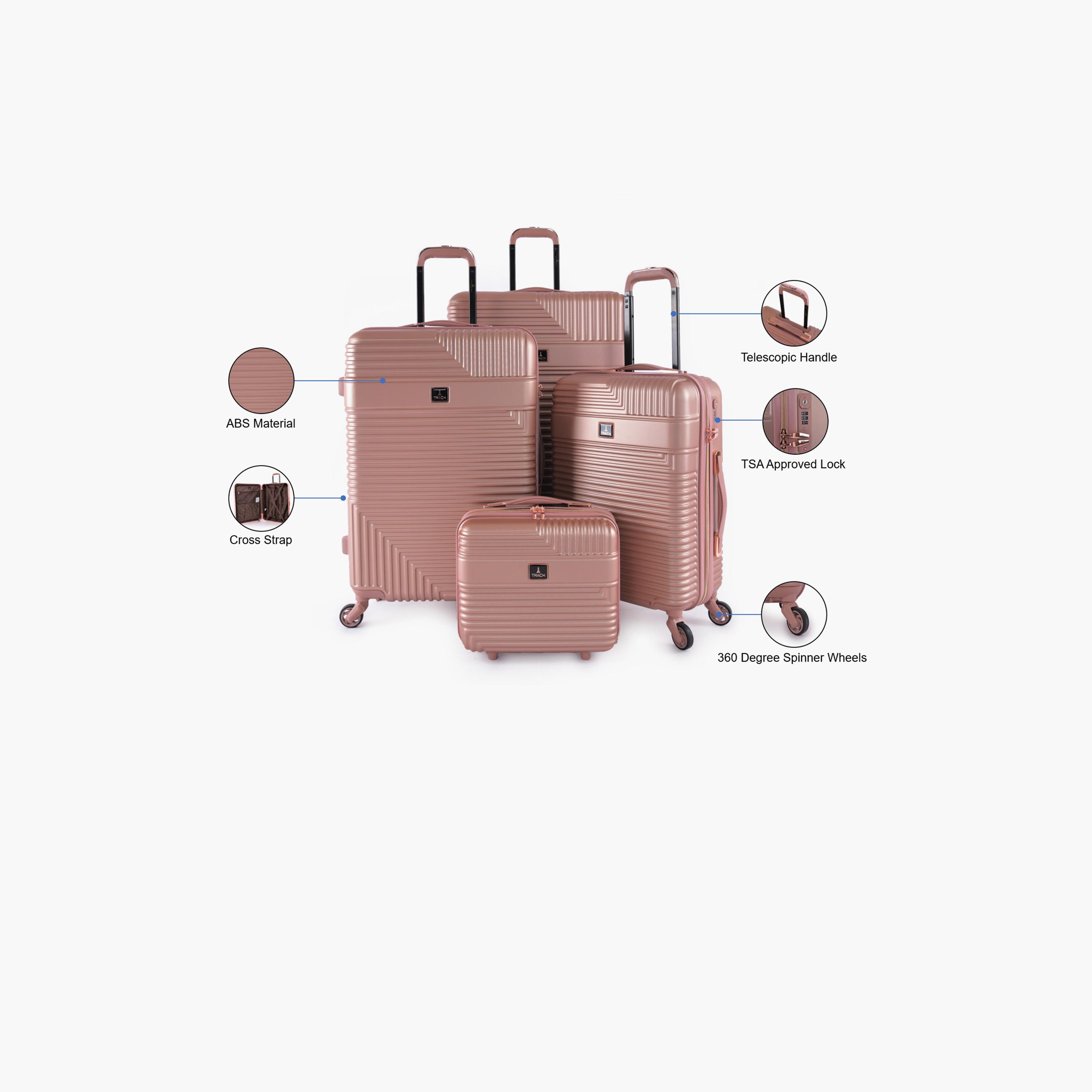 Track Set of 4 ABS Hardcase 4-Wheeler Spinner Trolley Bag with TSA Lock | HK222/4P-travel-luggagesandbags-luggage-image-5