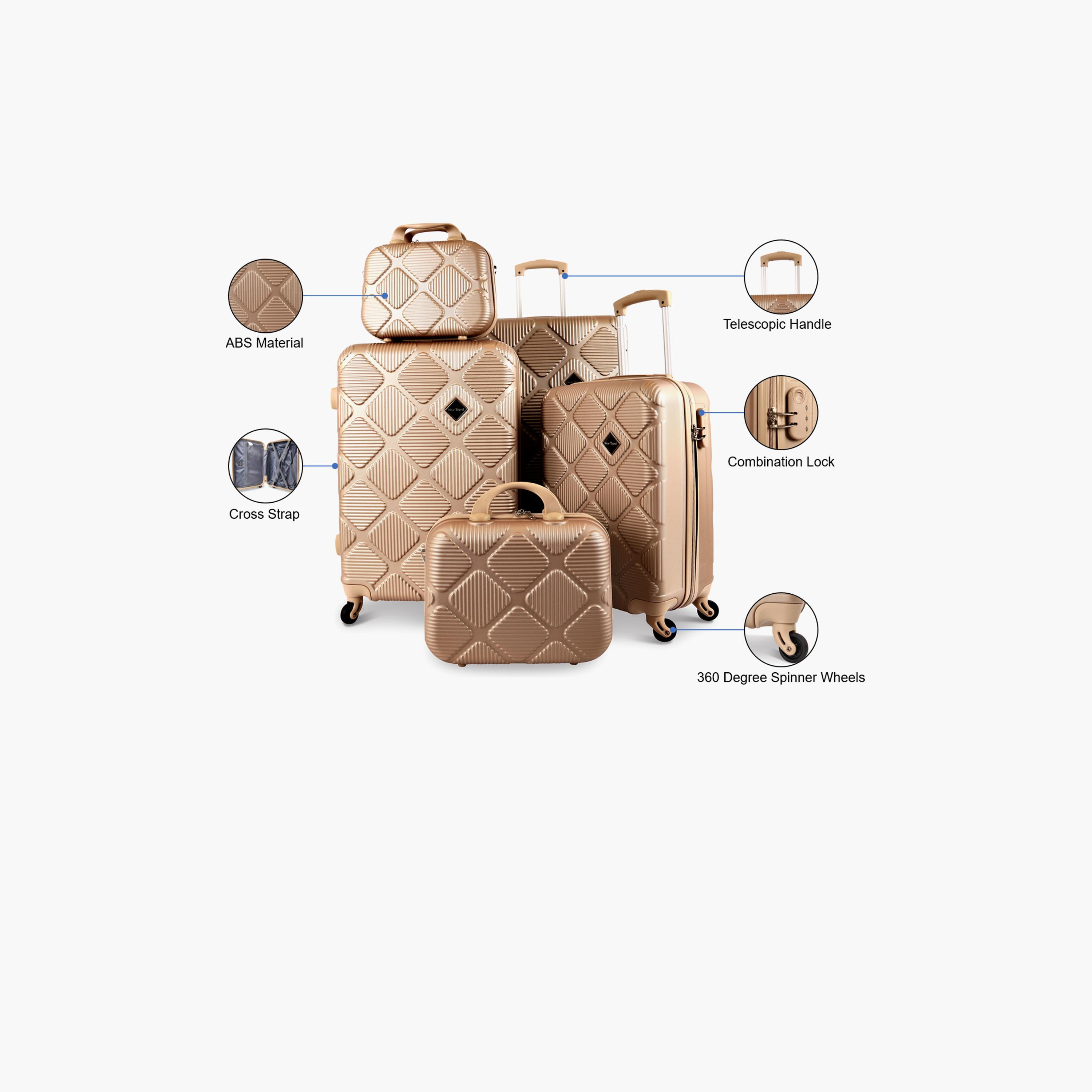 نيو ترافيل- طقم شنط سفر 5 شنط ABS بأربع عجلات دوارة مع قفل مجمع | K2219/5P-travel-luggagesandbags-luggage-image-17