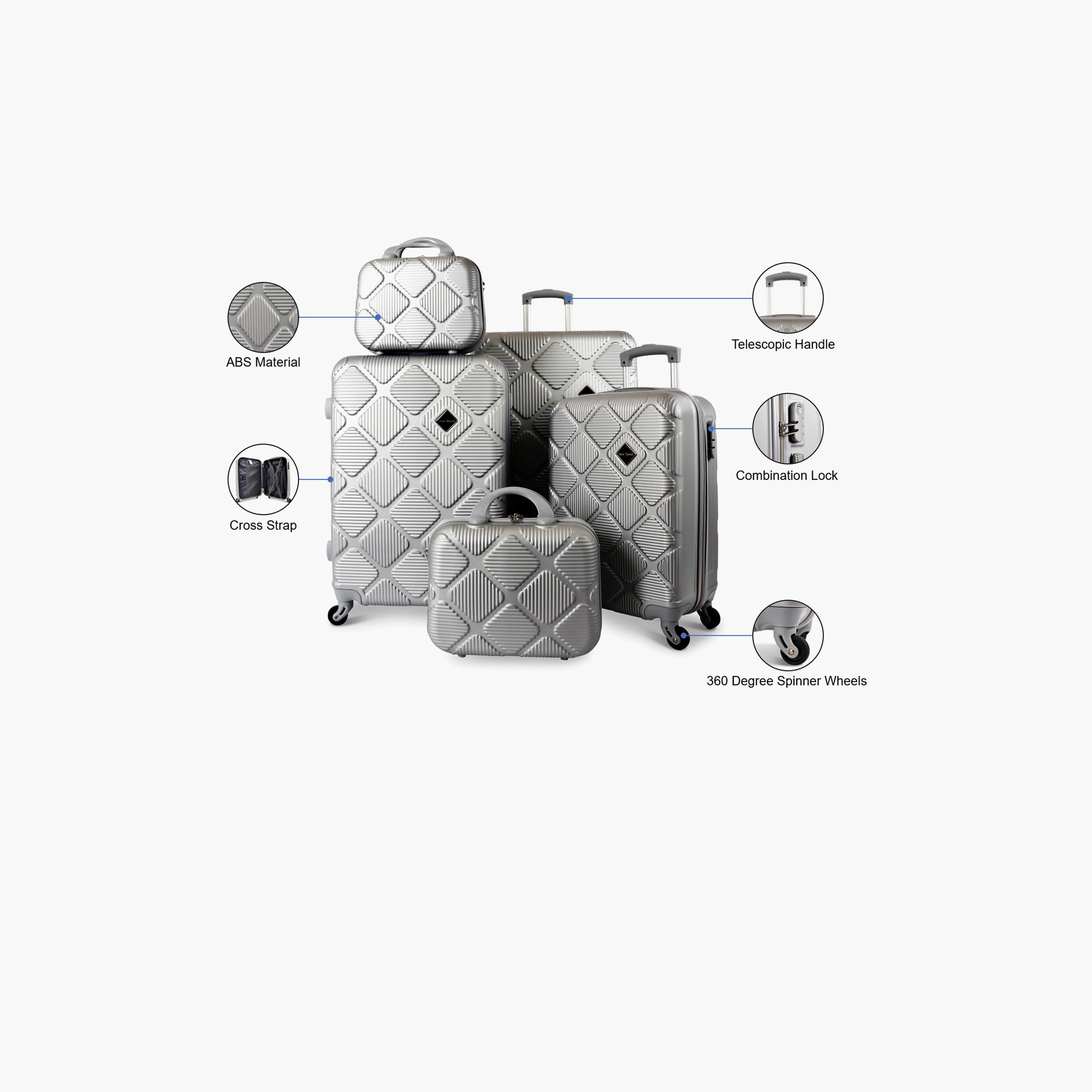 نيو ترافيل- طقم شنط سفر 5 شنط ABS بأربع عجلات دوارة مع قفل مجمع | K2219/5P-travel-luggagesandbags-luggage-image-29
