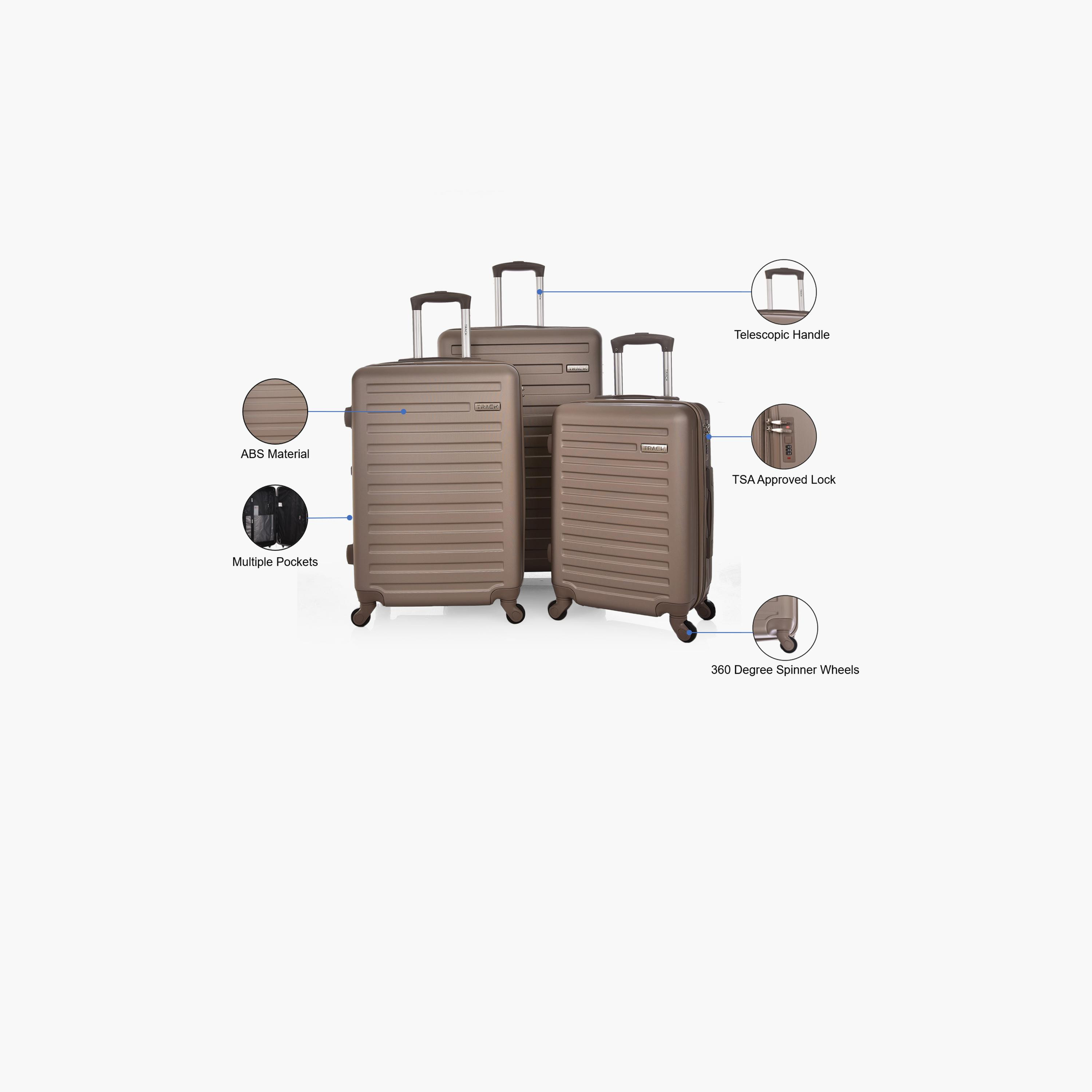 Track Set of 3 ABS Hardcase 4-Wheeler Spinner Trolley Bag with TSA Lock | MHL008/3P-travel-luggagesandbags-luggage-image-17