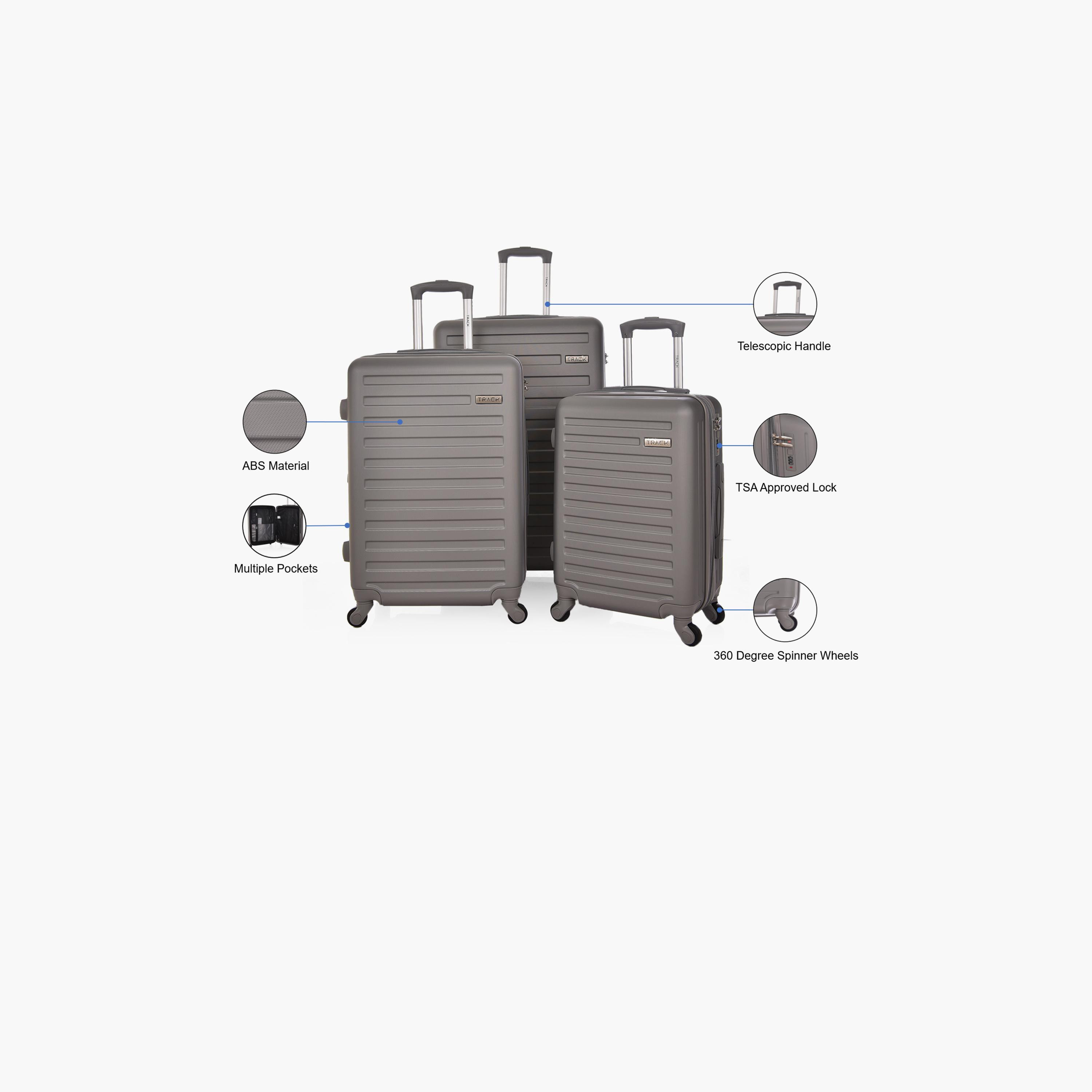 Track Set of 3 ABS Hardcase 4-Wheeler Spinner Trolley Bag with TSA Lock | MHL008/3P-travel-luggagesandbags-luggage-image-29