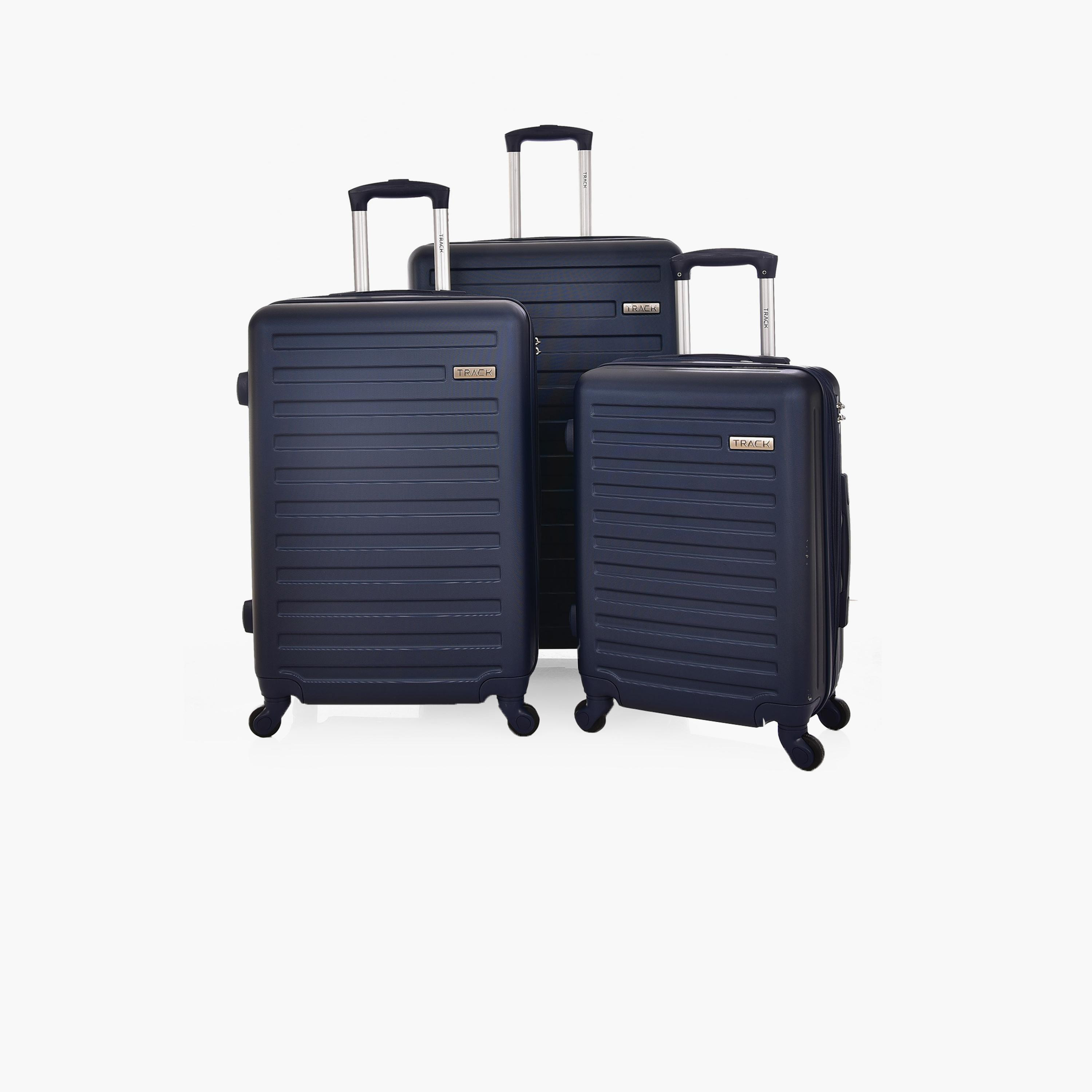Track Set of 3 ABS Hardcase 4-Wheeler Spinner Trolley Bag with TSA Lock | MHL008/3P-travel-luggagesandbags-luggage-image-1