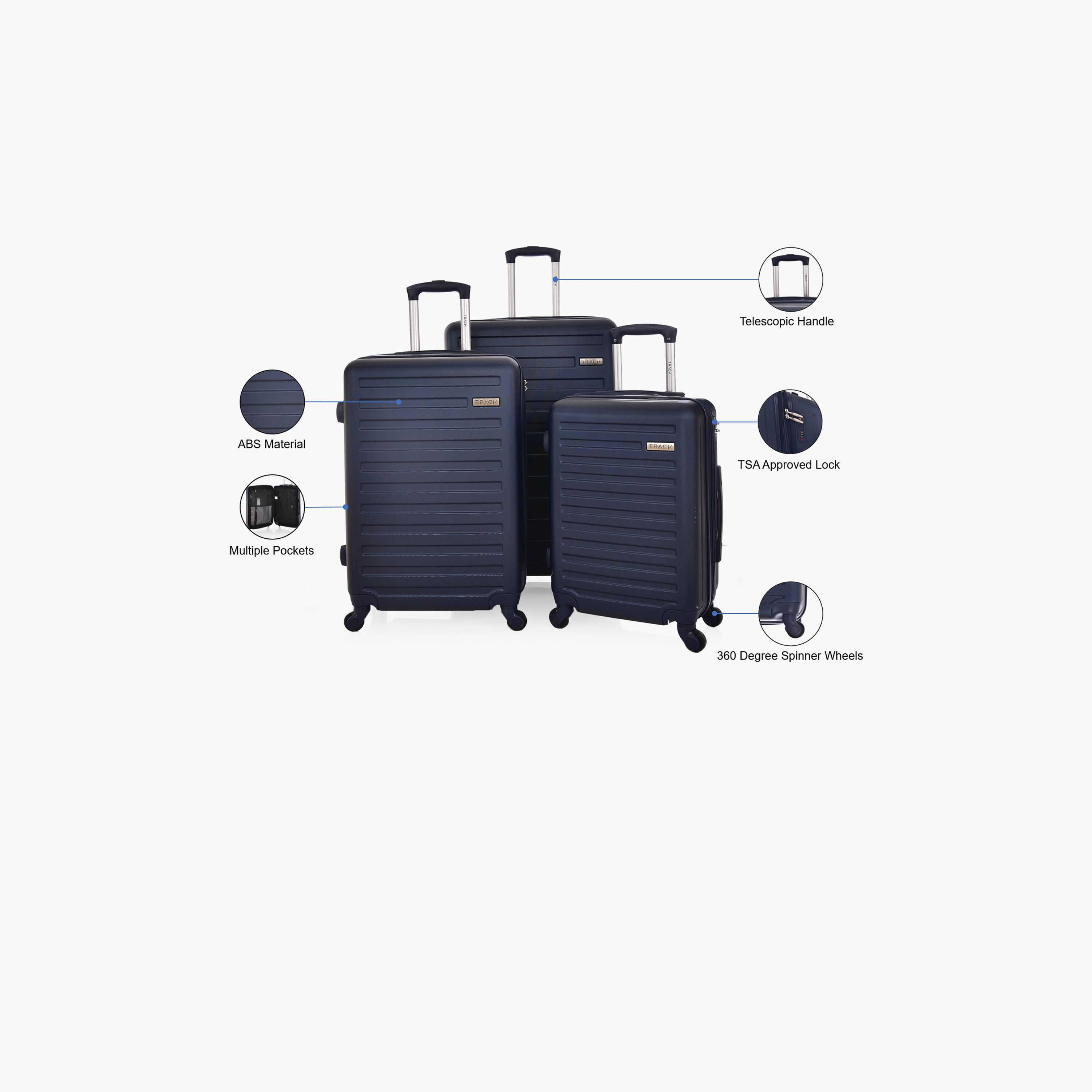 Track Set of 3 ABS Hardcase 4-Wheeler Spinner Trolley Bag with TSA Lock | MHL008/3P-travel-luggagesandbags-luggage-image-5