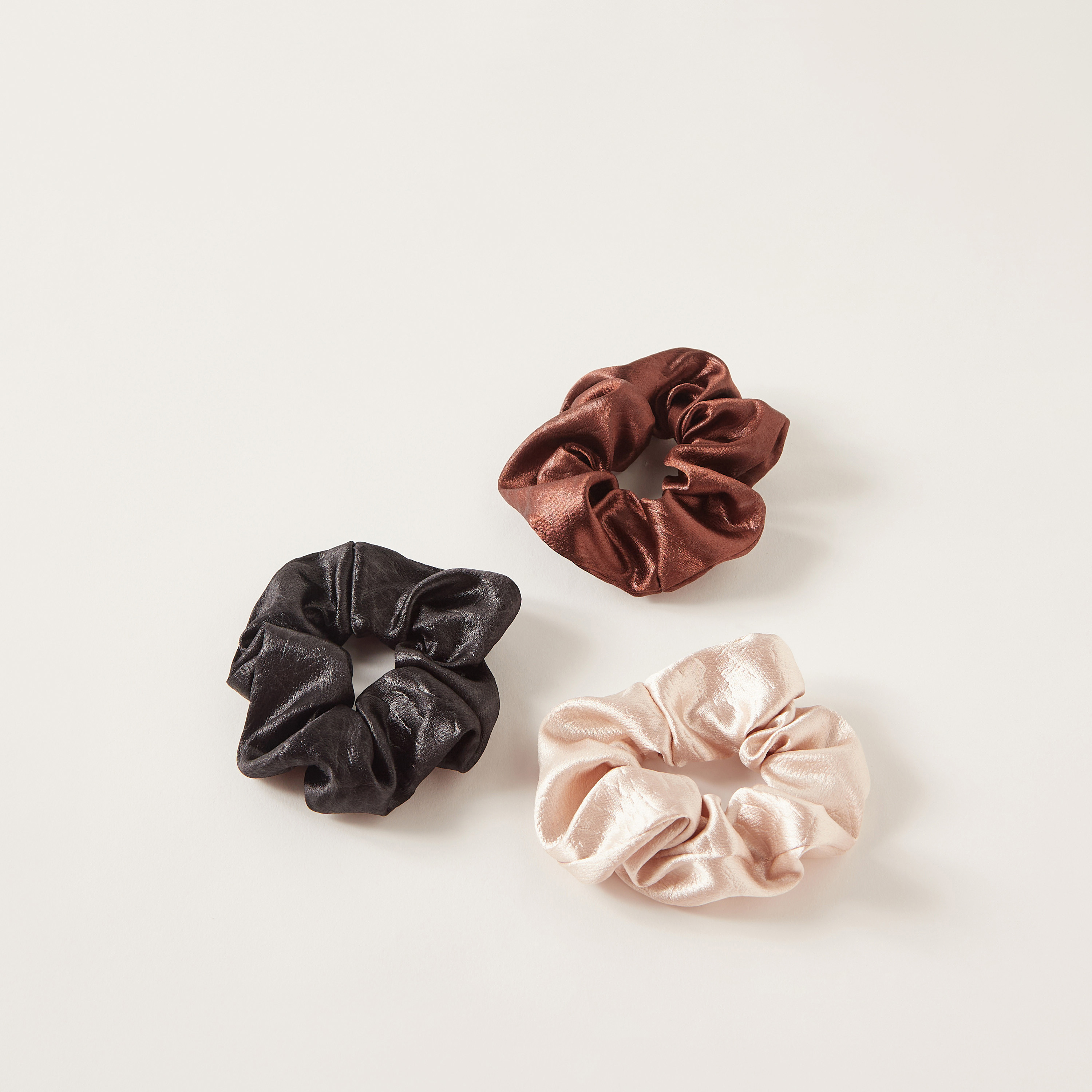 Solid Hair Scrunchies - Set of 3-women-hairaccessories-scrunchies-image-2