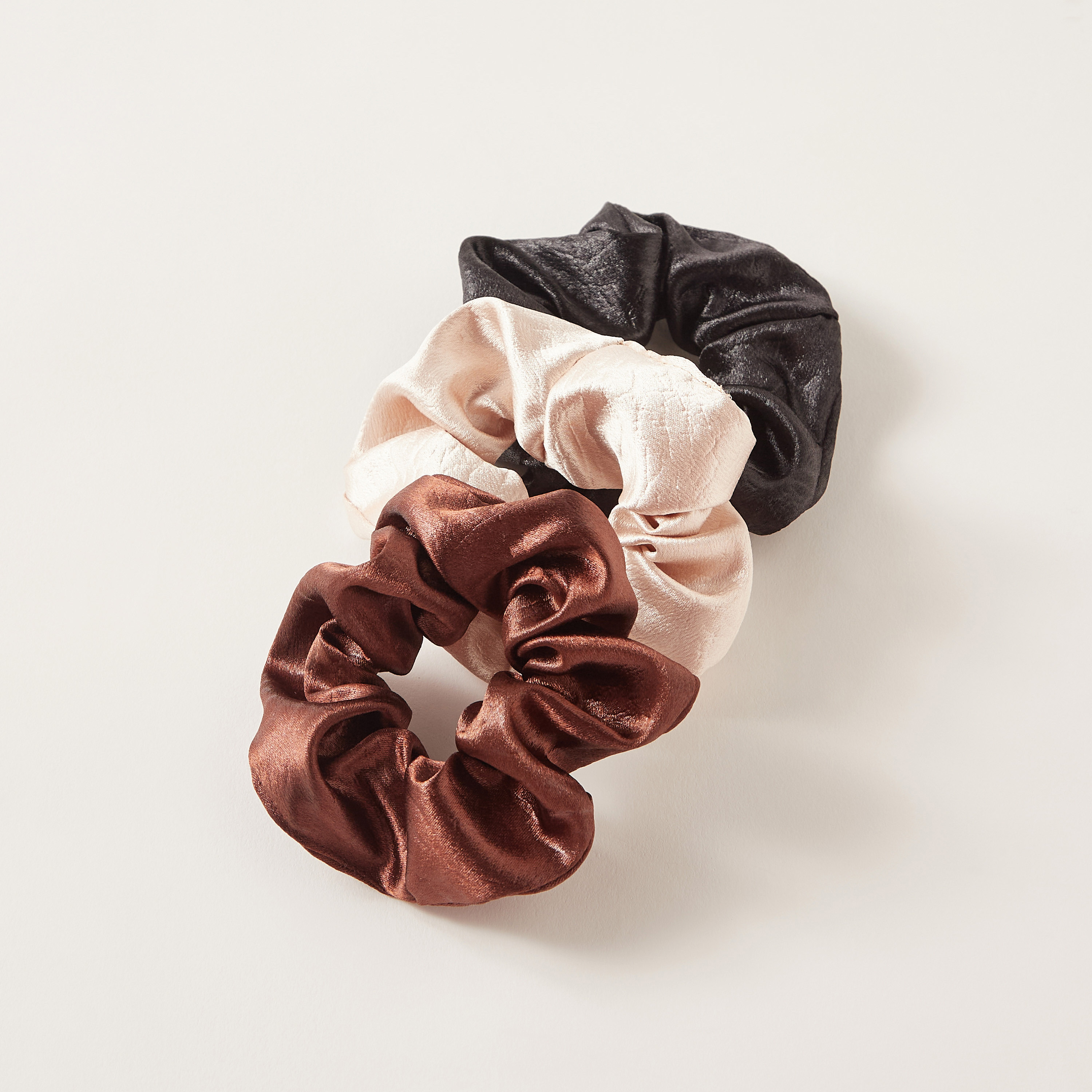 Solid Hair Scrunchies - Set of 3-women-hairaccessories-scrunchies-image-3