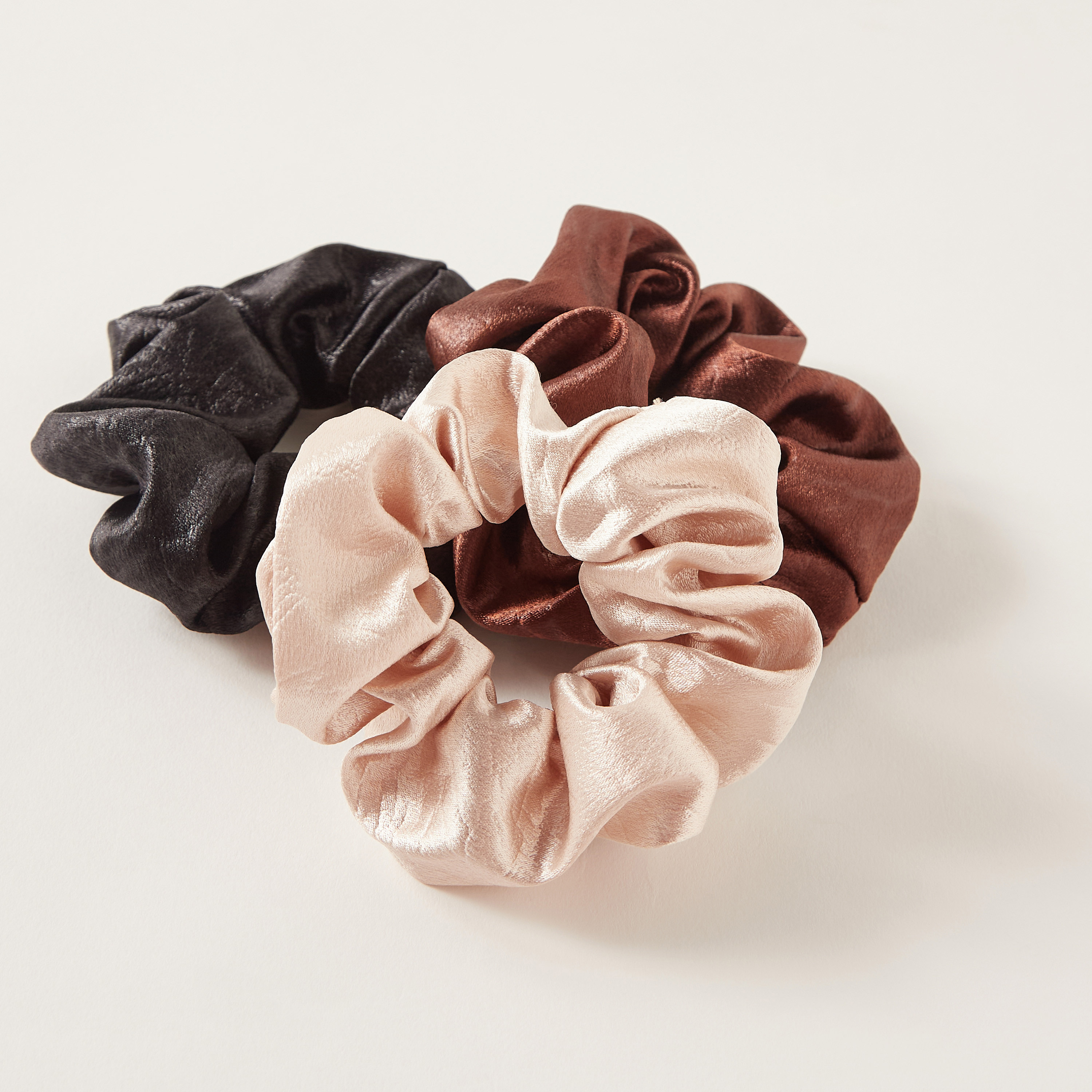 Solid Hair Scrunchies - Set of 3-women-hairaccessories-scrunchies-image-4