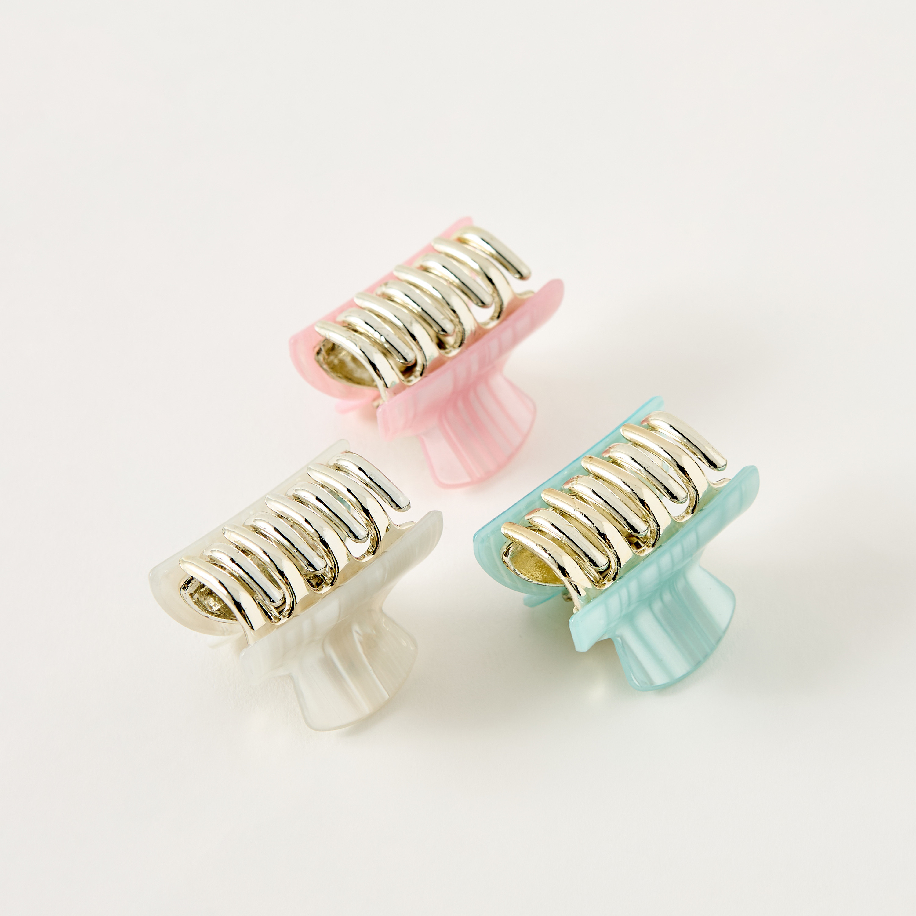 مشابك شعر بارزة الملمس - طقم من 3 قطع-women-hairaccessories-clamps-image-3