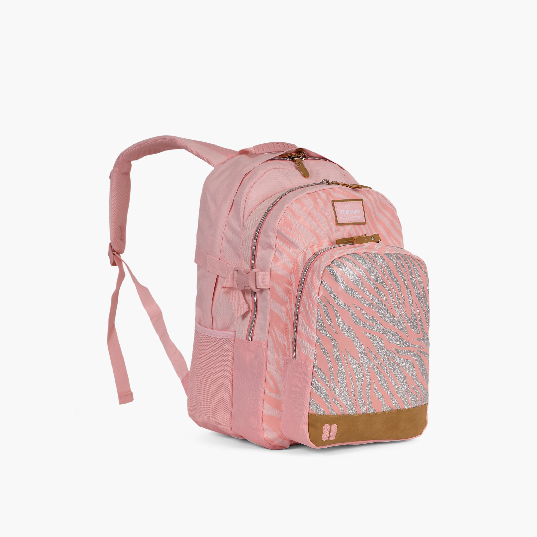 شنطة ظهر 18 بوصة بطبعات وحمالات قابلة للتعديل وسحاب إغلاق من بوز - 27x13x44 سم-school-bagsandbackpacks-backpacks-image-2