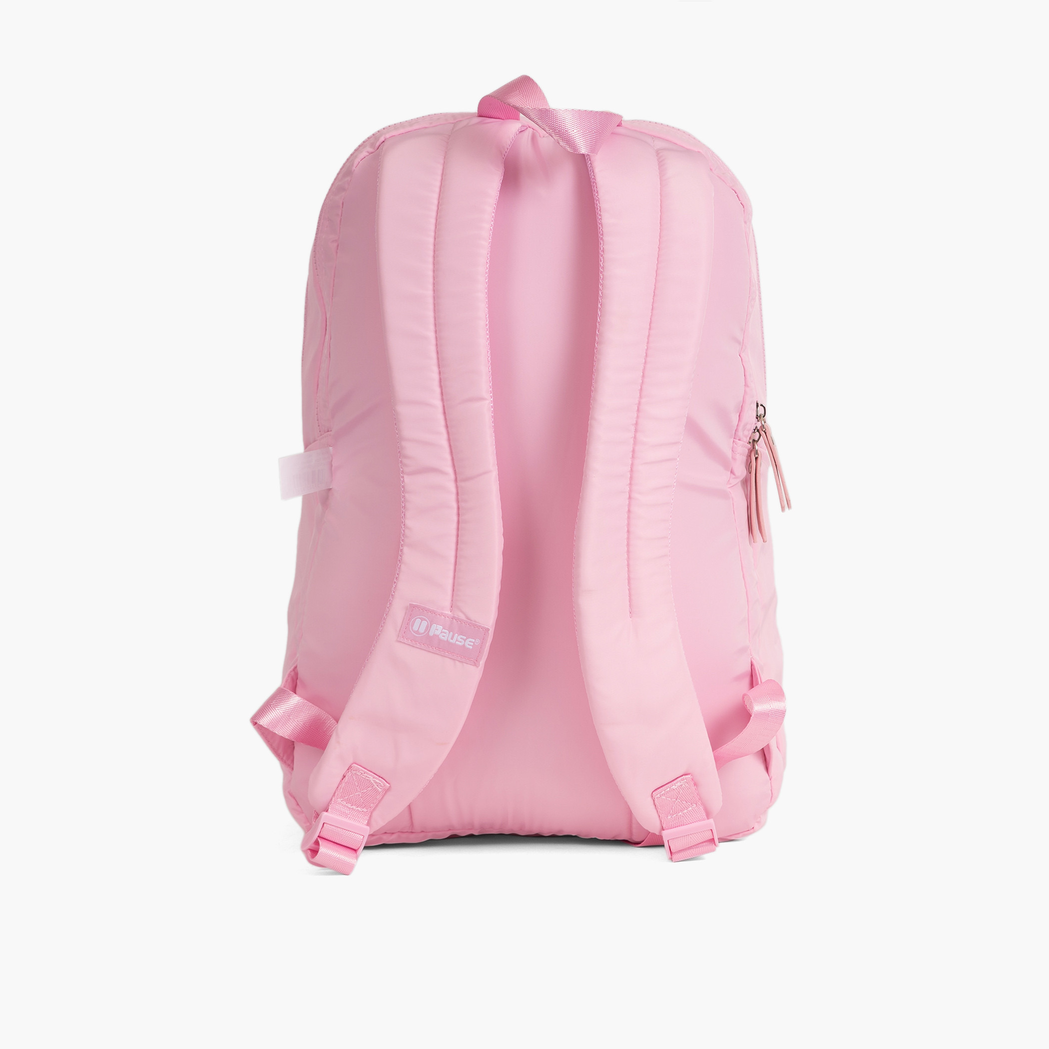 PAUSE 18-inch Smiley Print Backpack with Adjustable Straps and Zip Closure - 28x13x45 cms-school-bagsandbackpacks-backpacks-image-2