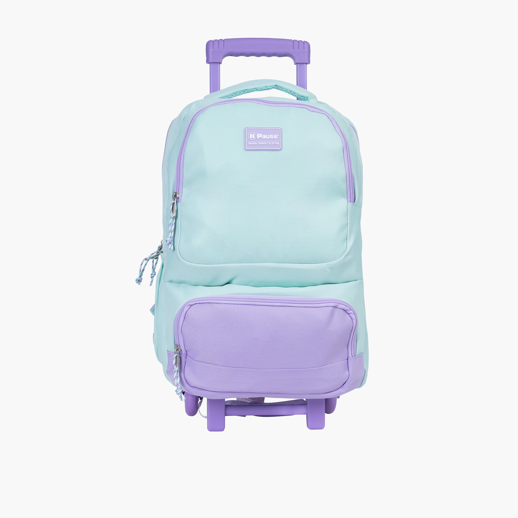 PAUSE Colourblock 18 inch Softcase Trolley Bag with Retractable Handle-school-bagsandbackpacks-trolleybags-image-1