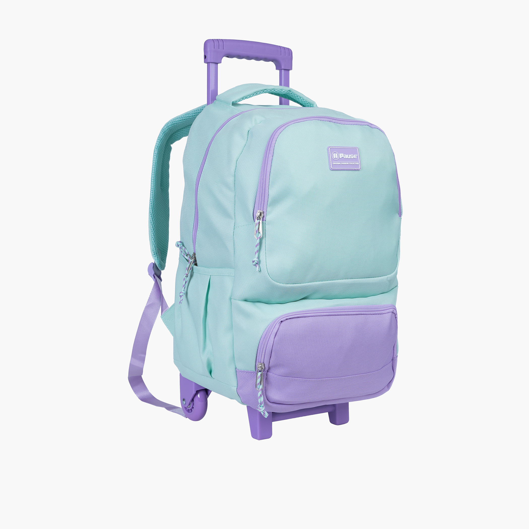 شنطة ترولي لينة 18 بوصة بمقبض قابل للسحب ونمط القوالب الملونة من بوز-school-bagsandbackpacks-trolleybags-image-5