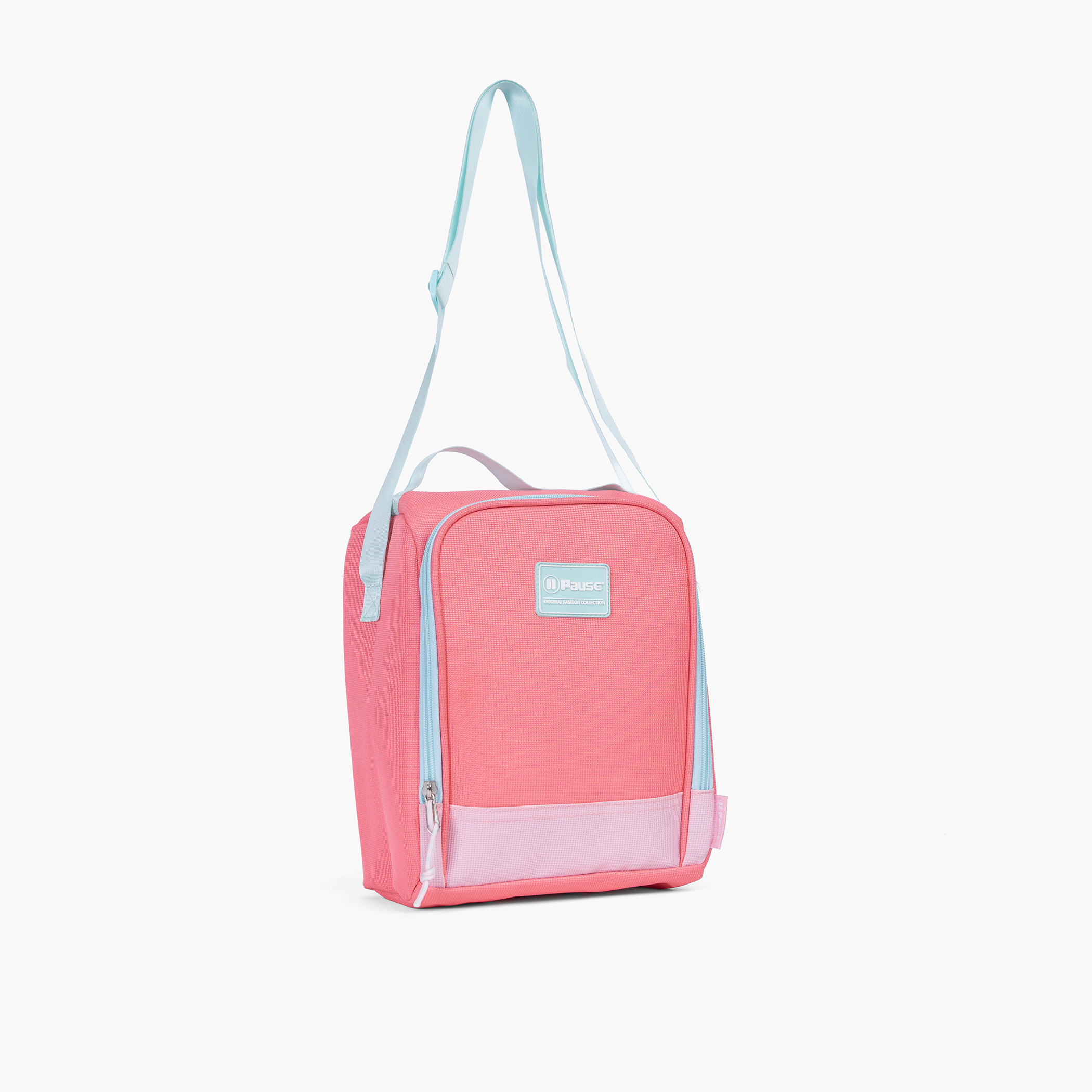 PAUSE Colourblock Insulated Lunch Bag with Zip Closure-school-lunchessentials-lunchbags-image-1