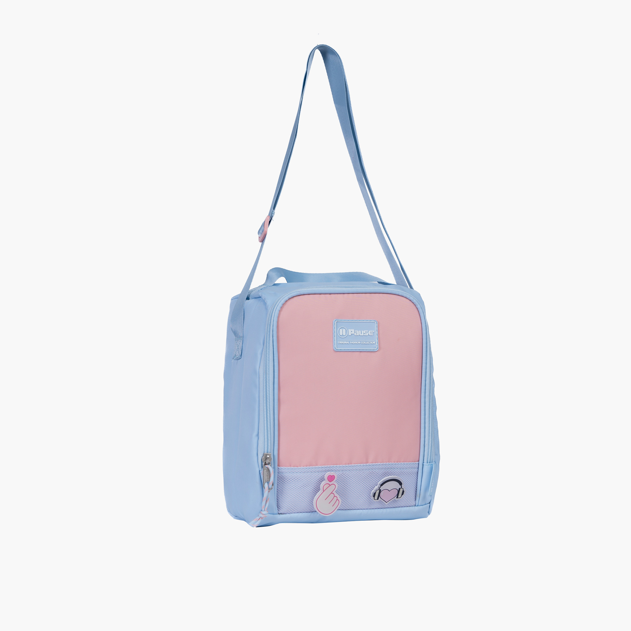 PAUSE Colourblock Insulated Lunch Bag with Zip Closure-school-lunchessentials-lunchbags-image-1