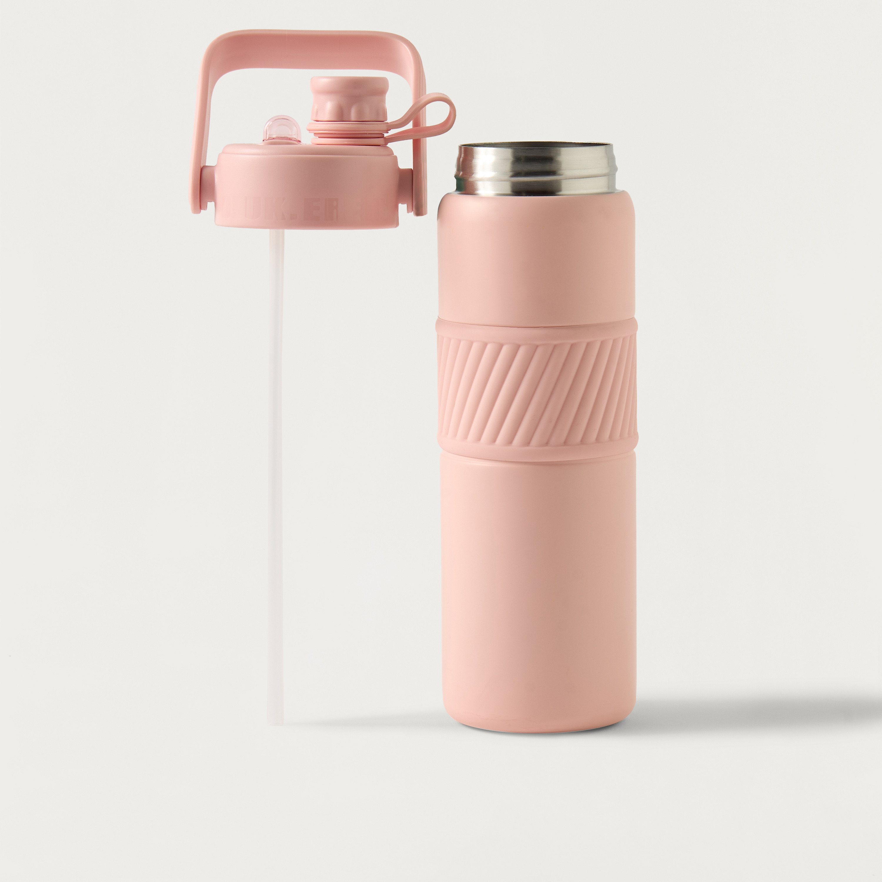 Textured Double Wall Stainless Steel Vacuum Sipper Water Bottle - 800 ml-school-waterbottles-image-2