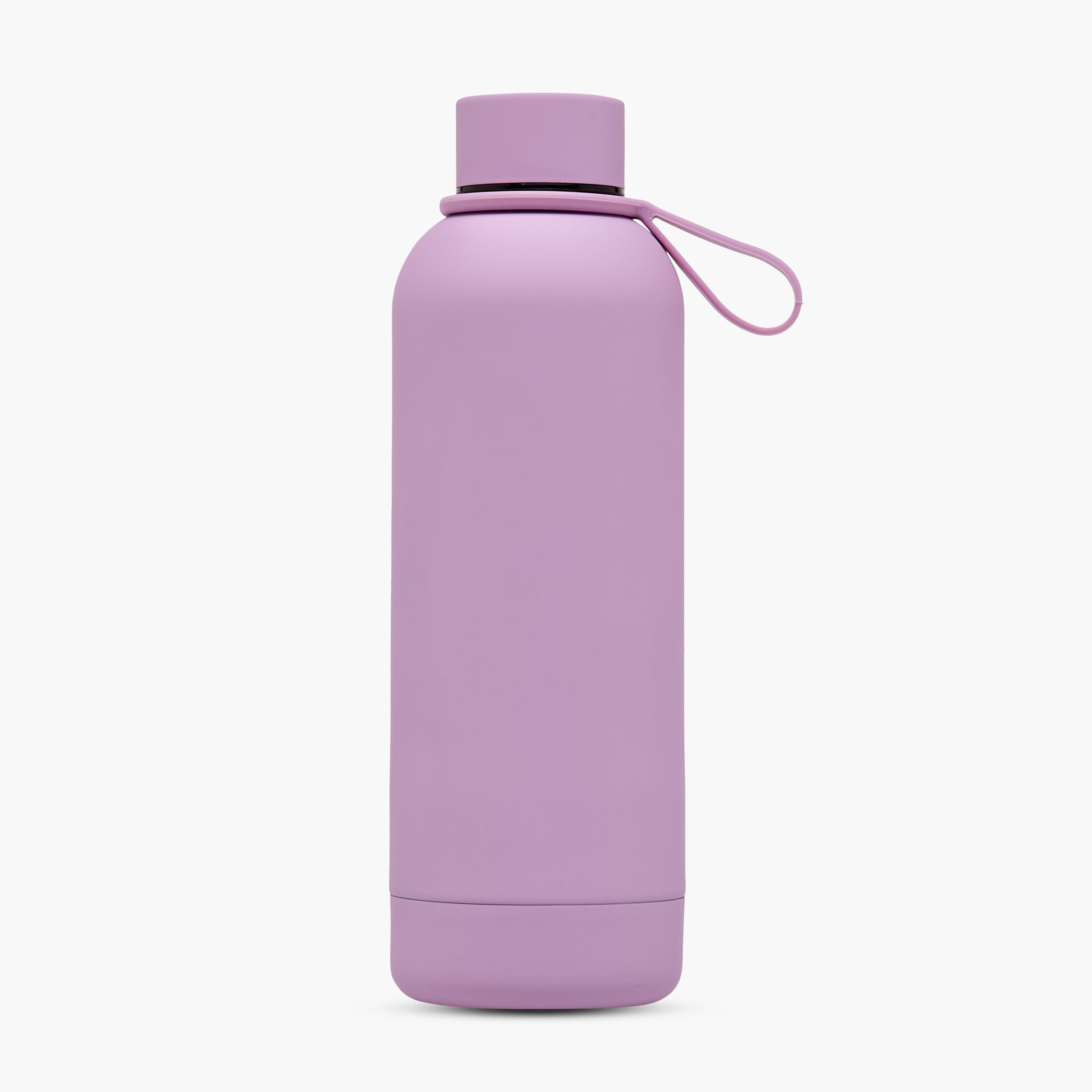 Solid Stainless Steel Double Wall Vacuum Water Bottle with Handle - 500 ml-school-waterbottles-image-1