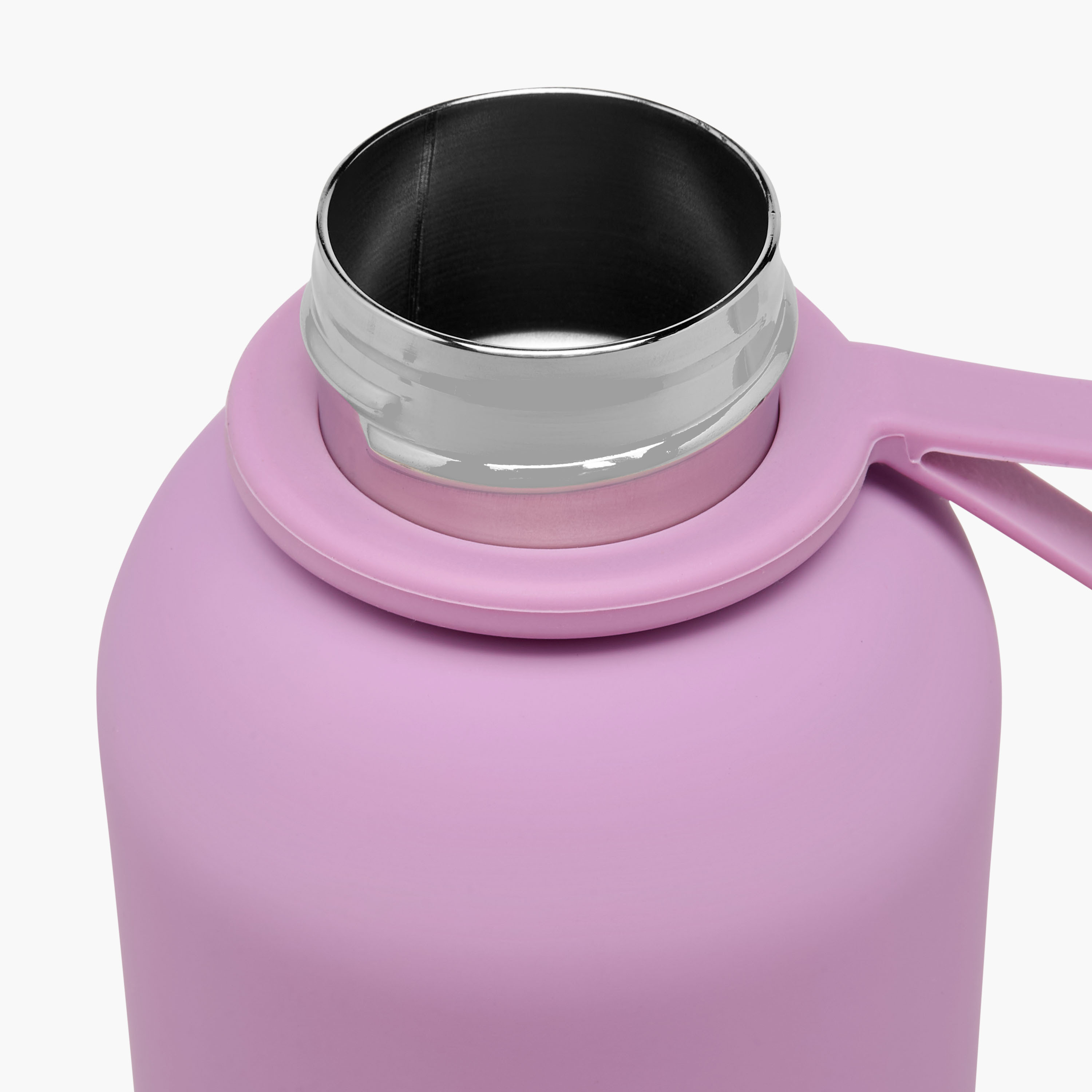 Solid Stainless Steel Double Wall Vacuum Water Bottle with Handle - 500 ml-school-waterbottles-image-4