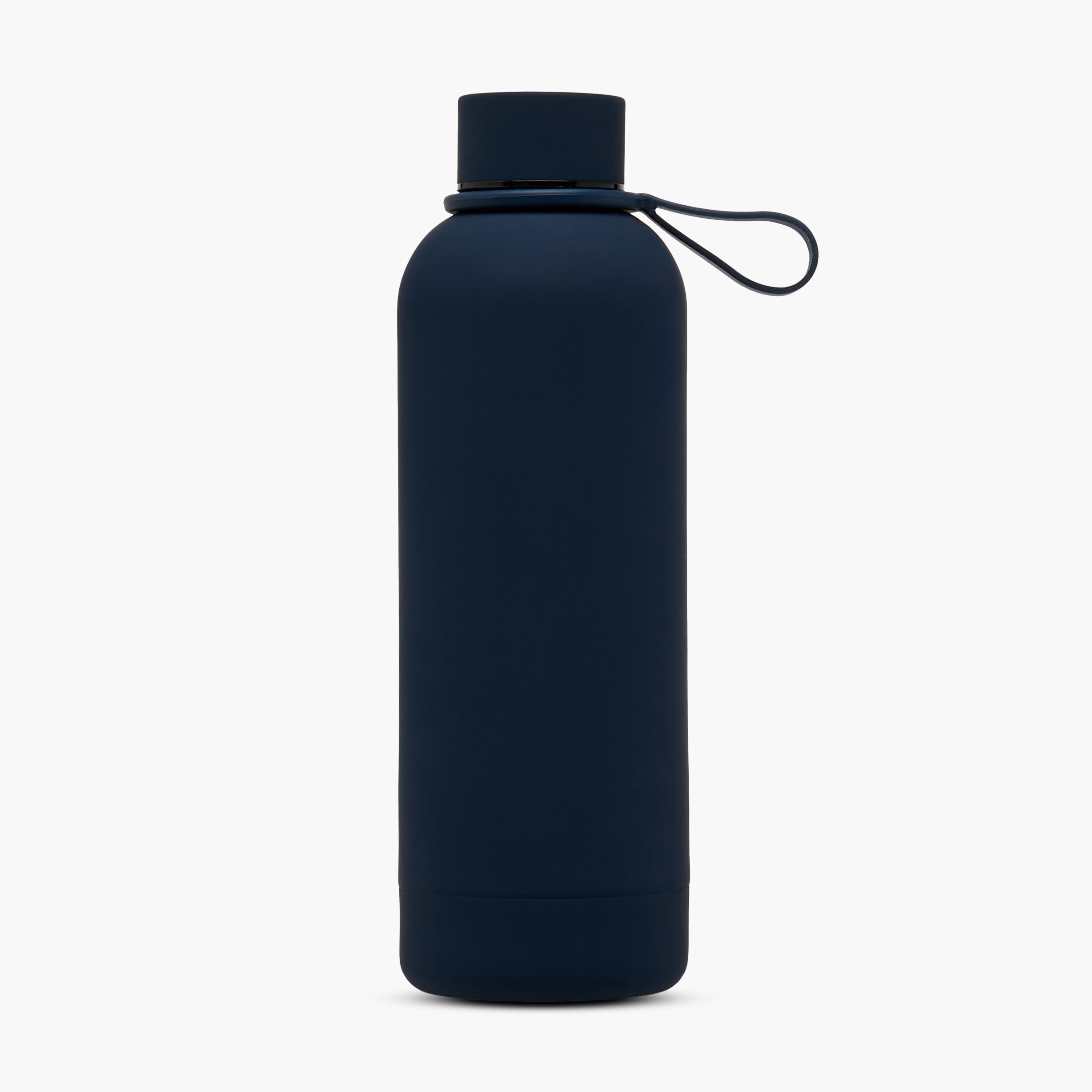 Solid Stainless Steel Double Wall Vacuum Water Bottle with Handle - 500 ml-school-waterbottles-image-1