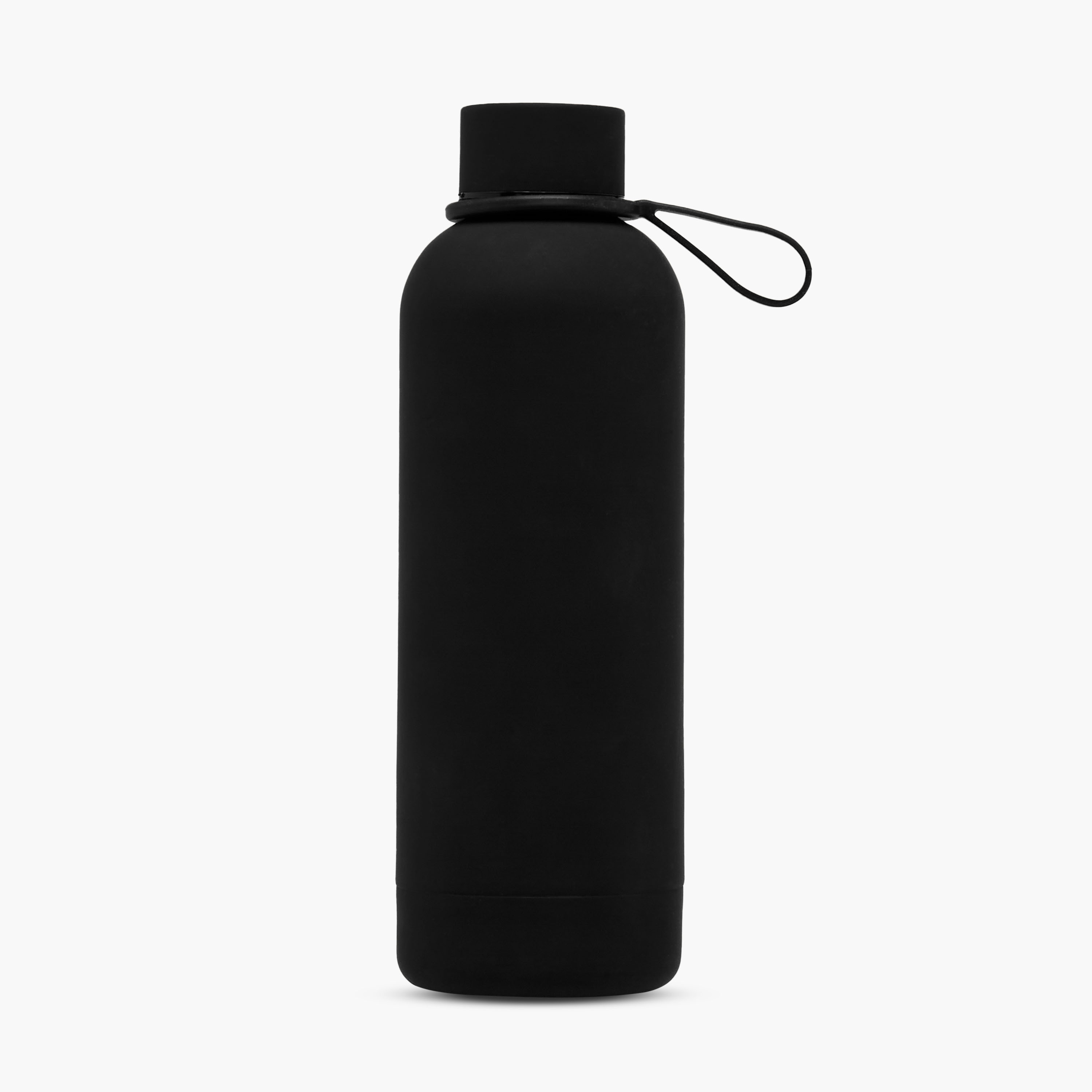 Solid Stainless Steel Water Bottle with Handle - 500 ml-school-waterbottles-image-1