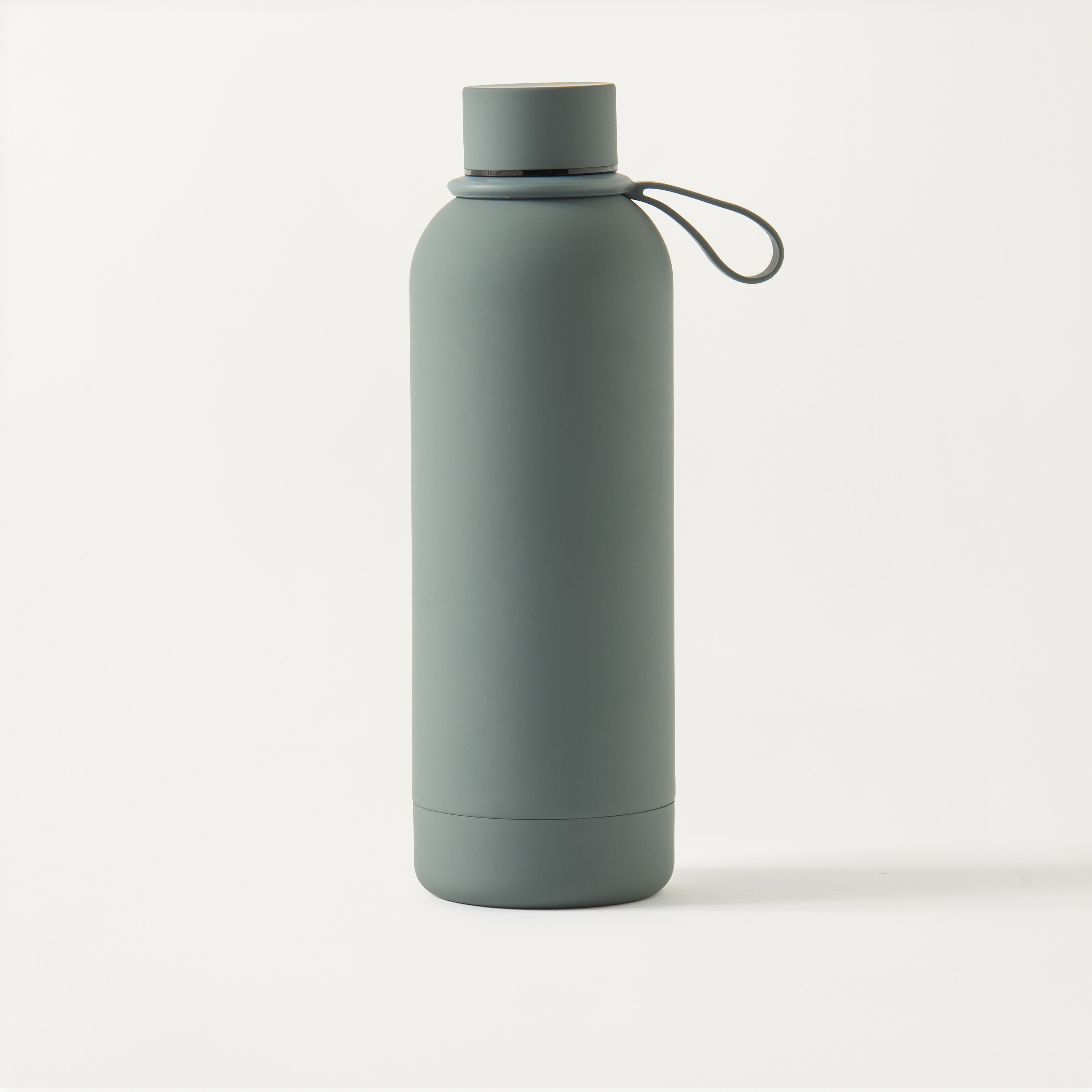 Solid Stainless Steel Water Bottle with Handle - 500 ml-school-waterbottles-image-1
