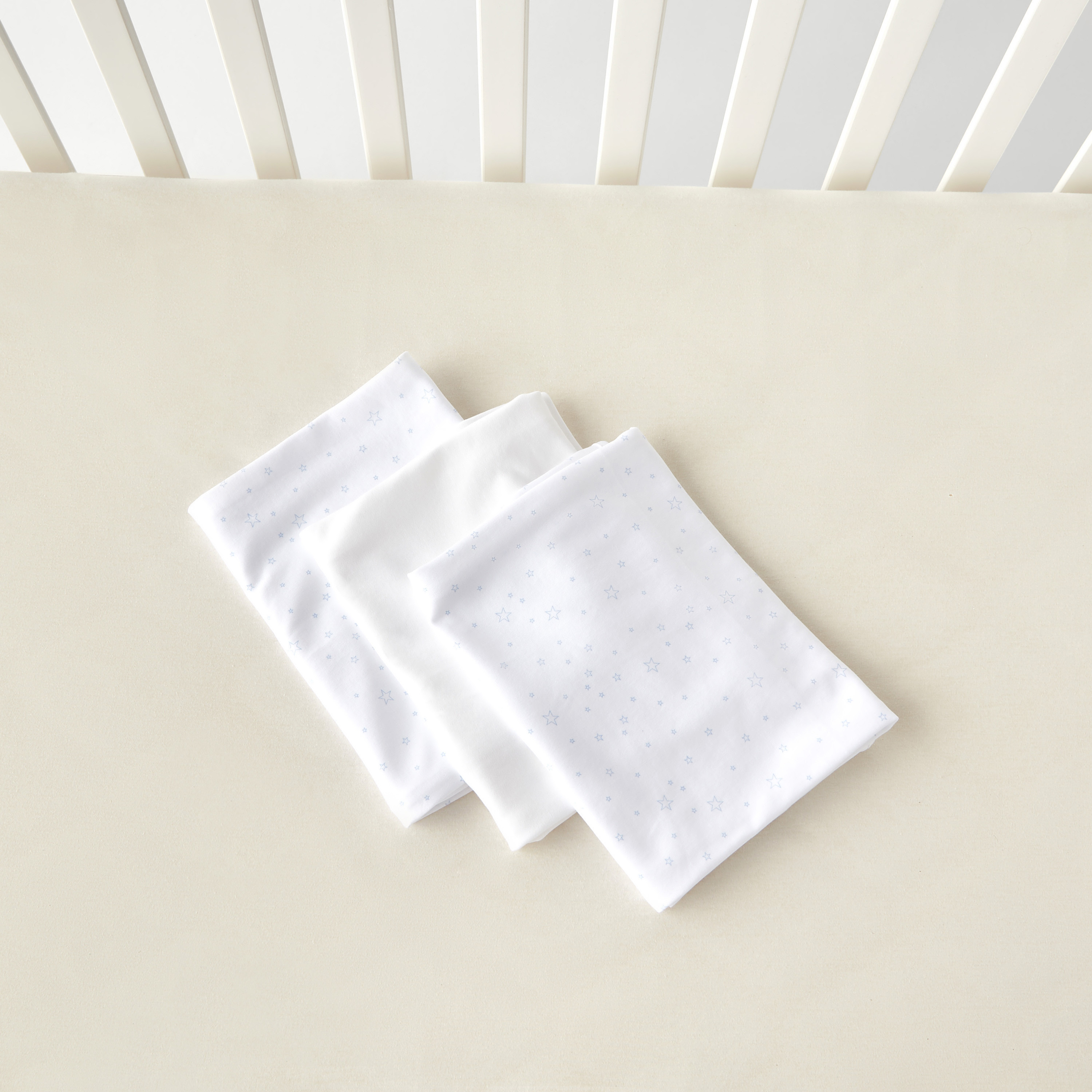 Juniors Printed 3-Piece Receiving Blanket Set - 80x80 cms-baby-nursery-blanketsandswaddles-receivingblankets-image-4