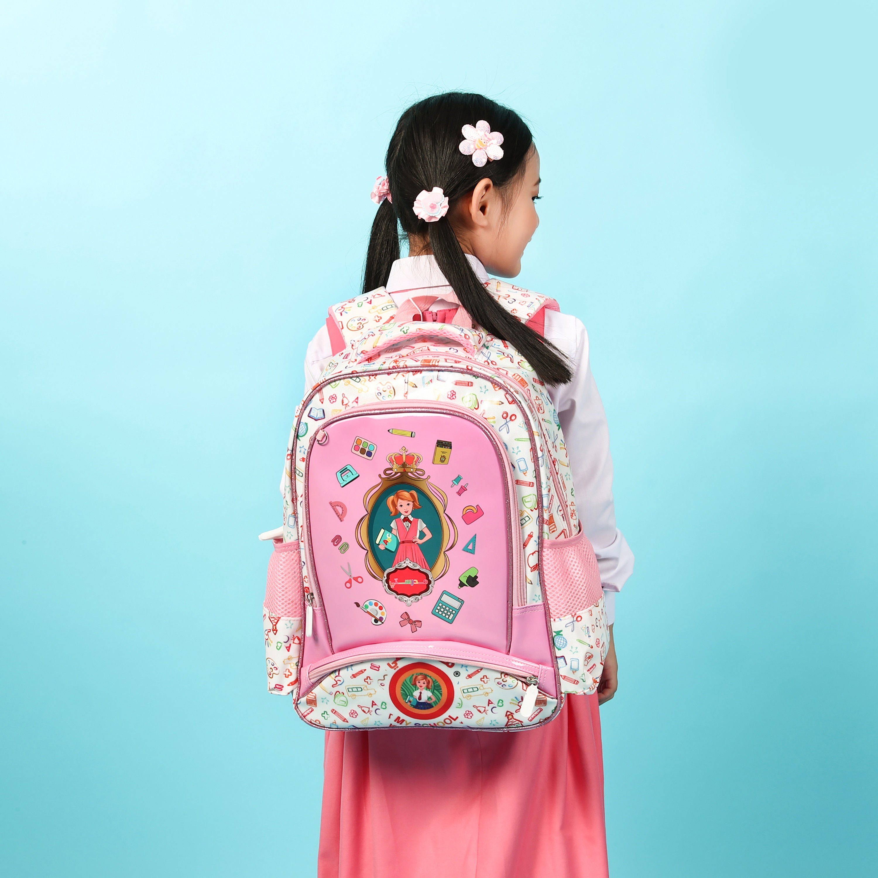 طقم حقيبة ظهر مطبوعة 3 قطع من ماي سكول - 15.7 بوصة-school-bagsandbackpacks-sets-image-5