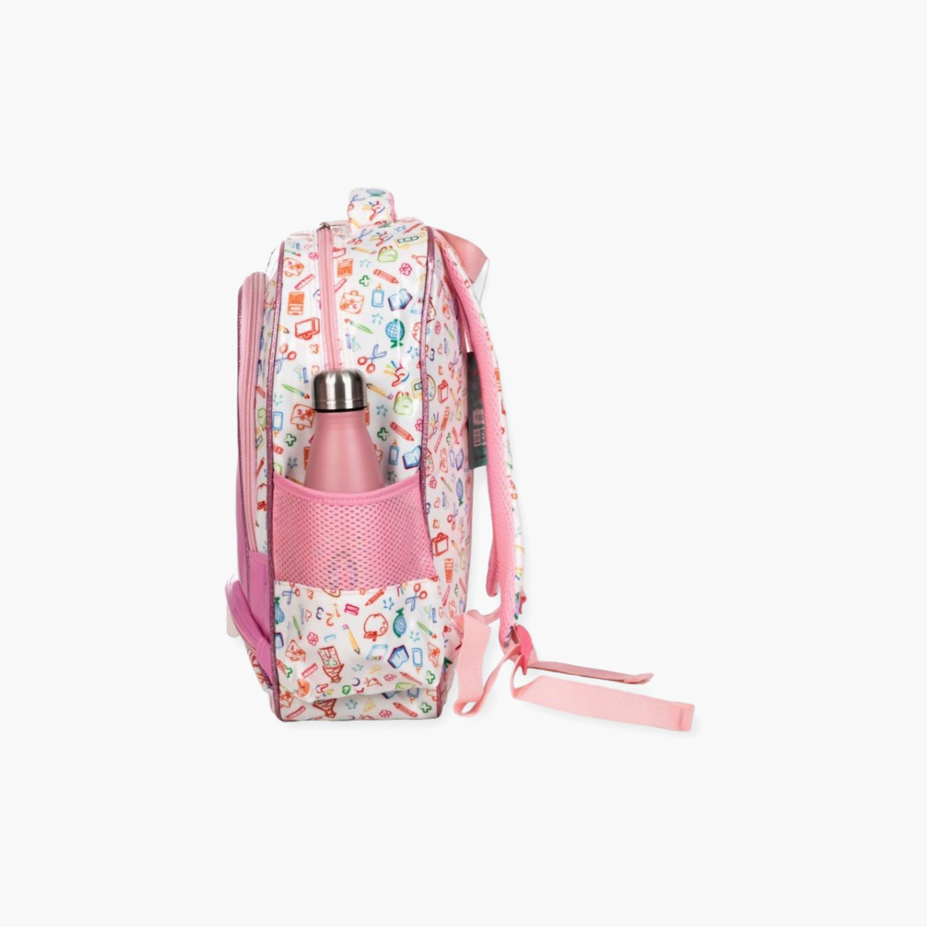 طقم حقيبة ظهر مطبوعة 3 قطع من ماي سكول - 15.7 بوصة-school-bagsandbackpacks-sets-image-7