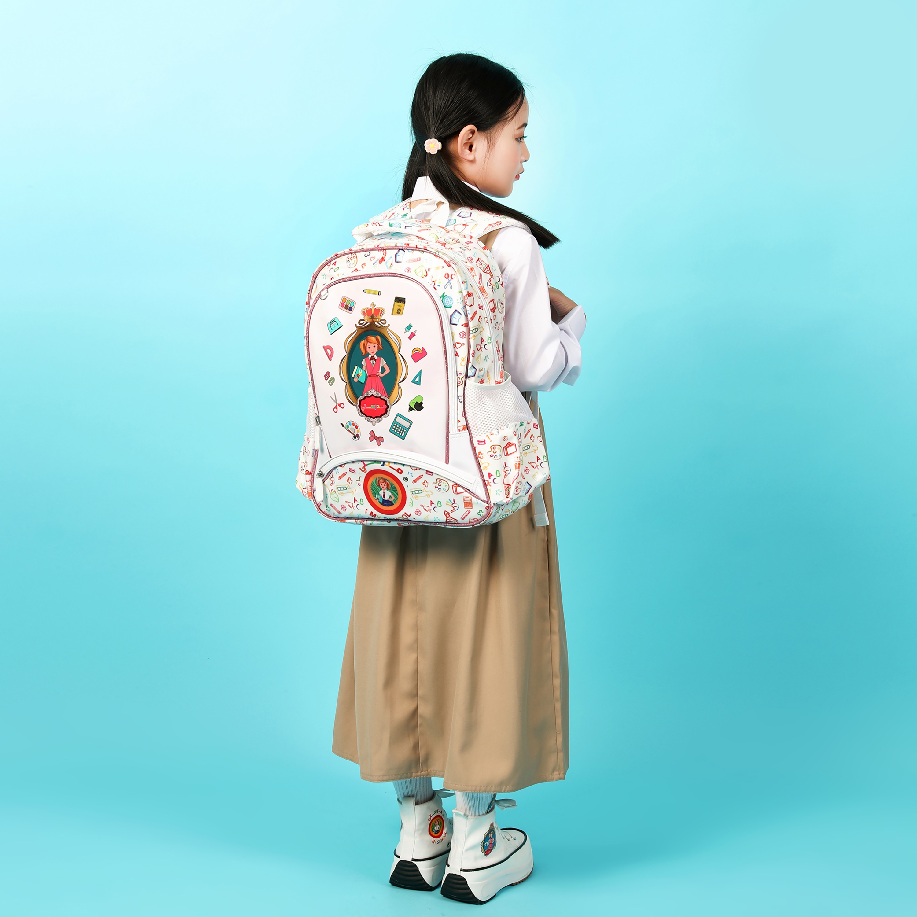 My School 3-Piece Printed Backpack Set - 15.7 Inch-school-bagsandbackpacks-sets-image-3