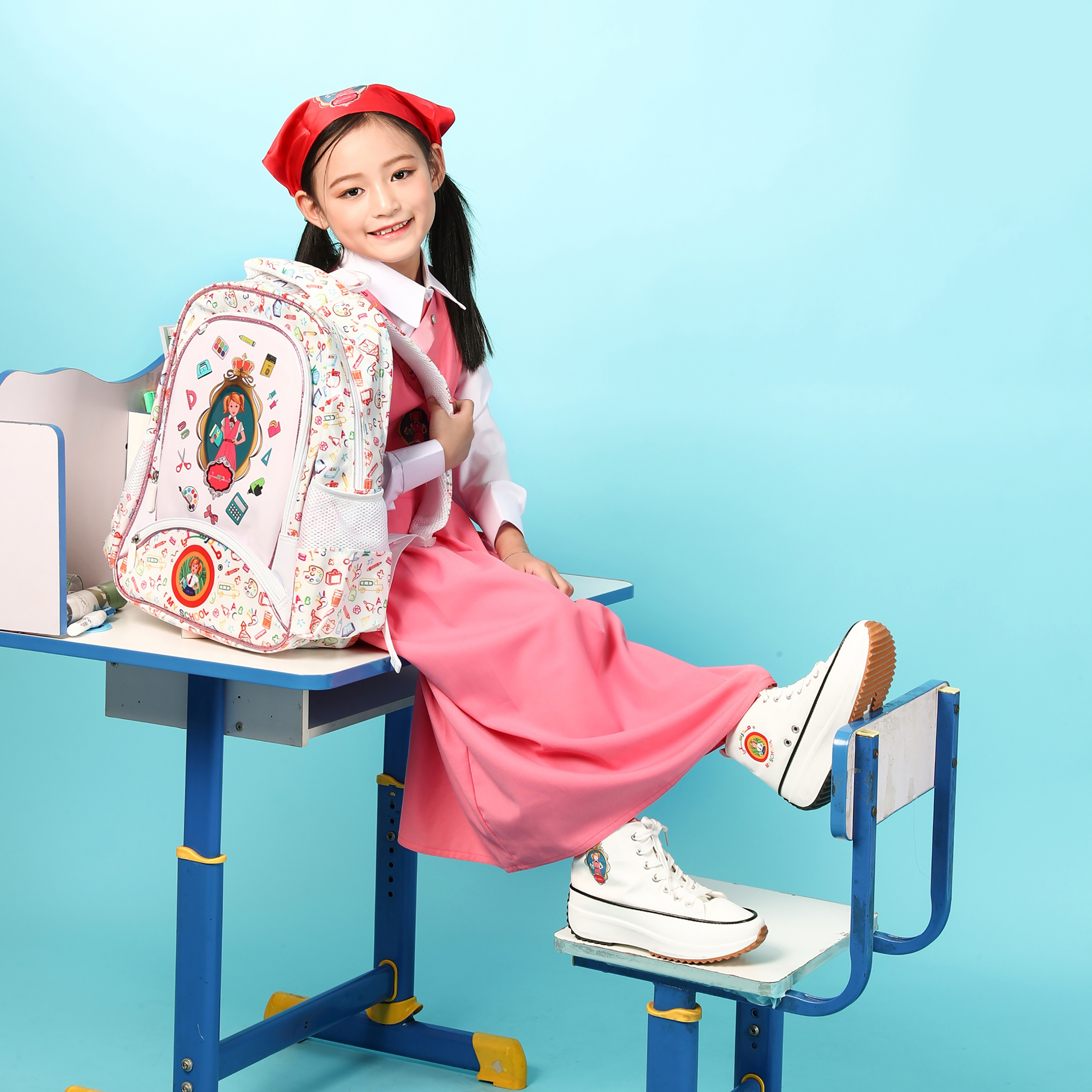 My School 3-Piece Printed Backpack Set - 15.7 Inch-school-bagsandbackpacks-sets-image-4