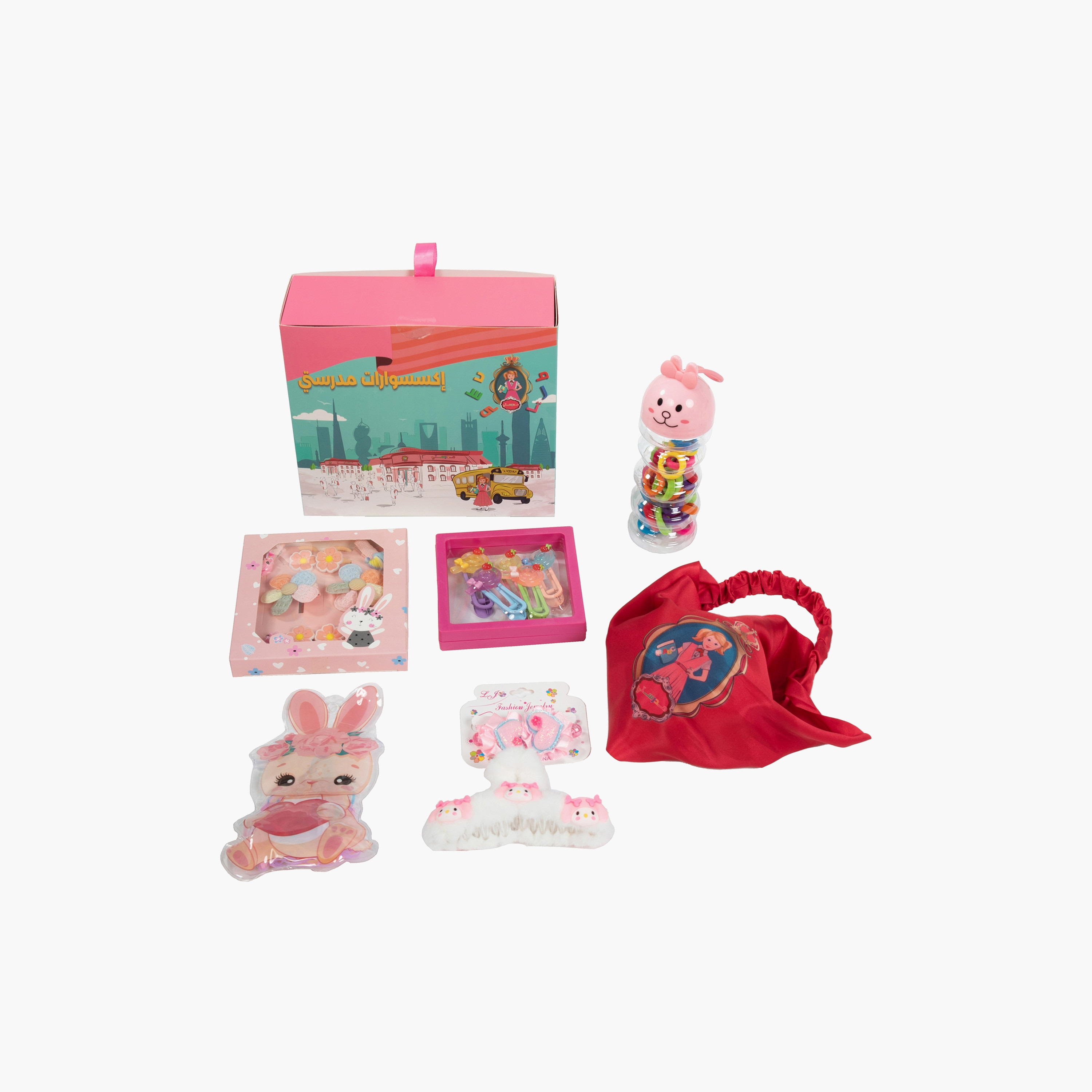مجموعة إكسسوارات الشعر 7 قطع من ماي سكول-girls-accessories-hairaccessories-image-1
