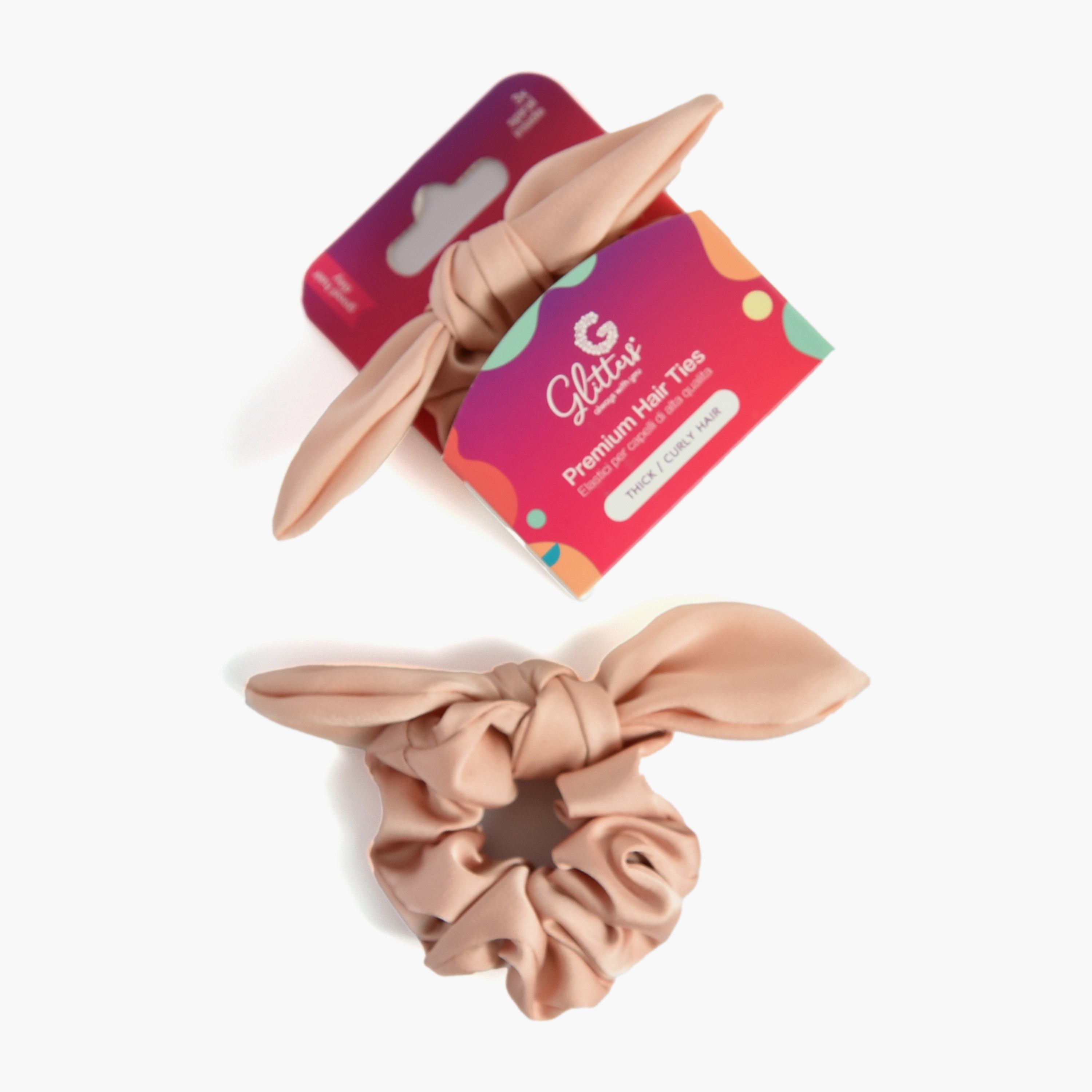 Glitters Bunny Knotted Spiral Scrunchie-girls-accessories-hairaccessories-image-1
