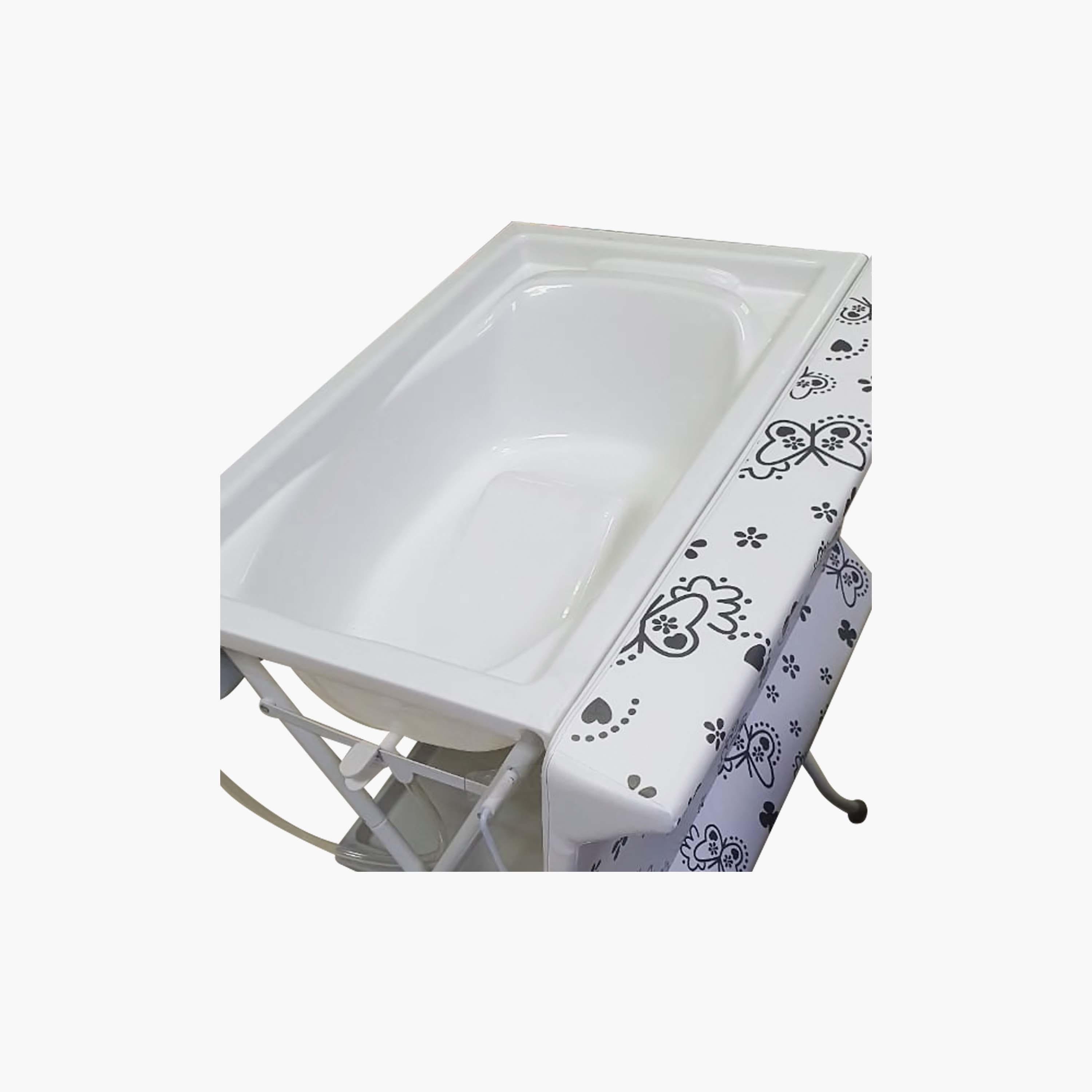 Optimal Baby 4-in-1 Bath & Changing Table Station with Shelves & Tray-baby-nursery-furniture-changingtables-image-2